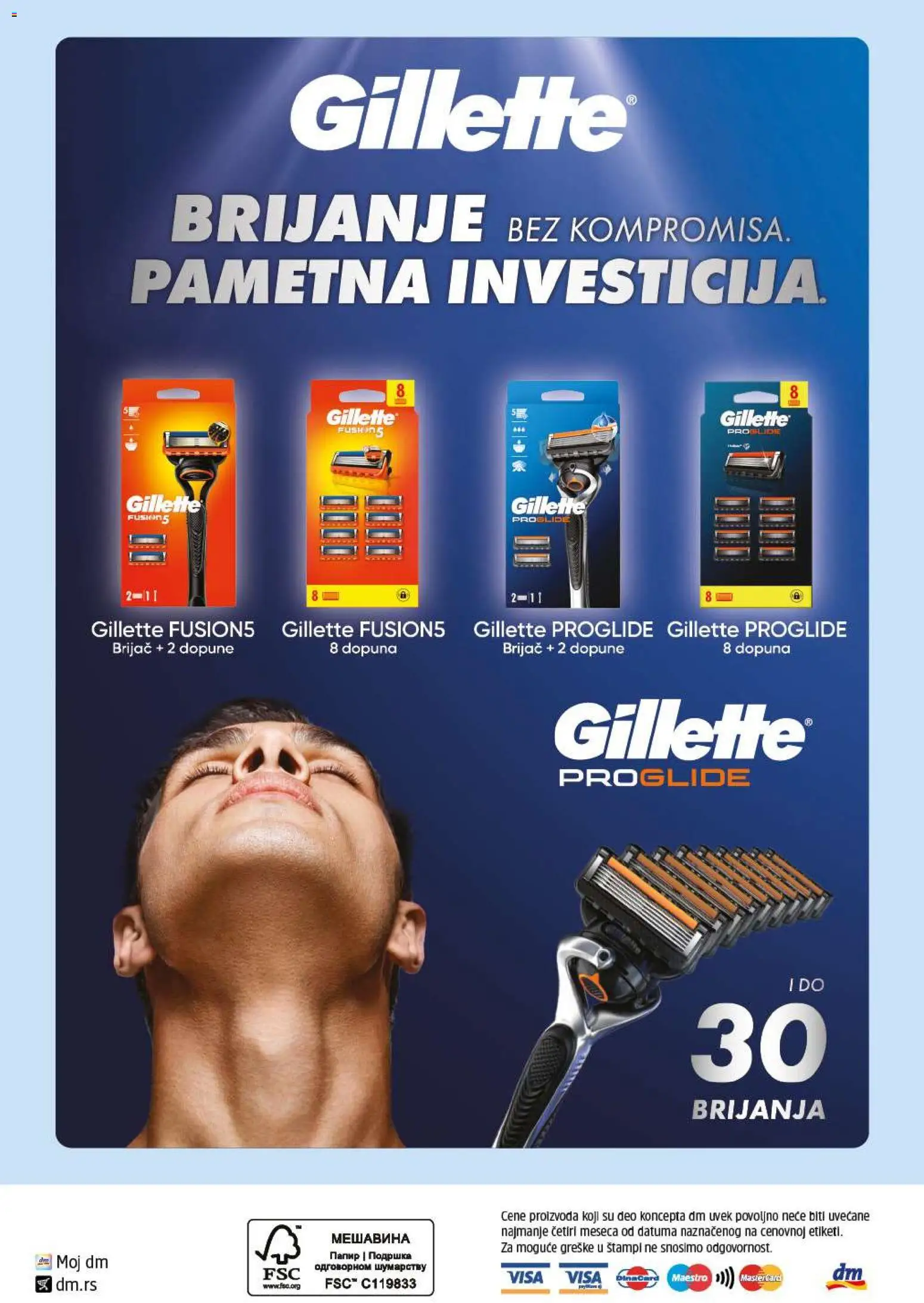 DM Drogerie katalog - važi od 01.11.2026 | Strana: 40 | Proizvode: Gillette, Brijač
