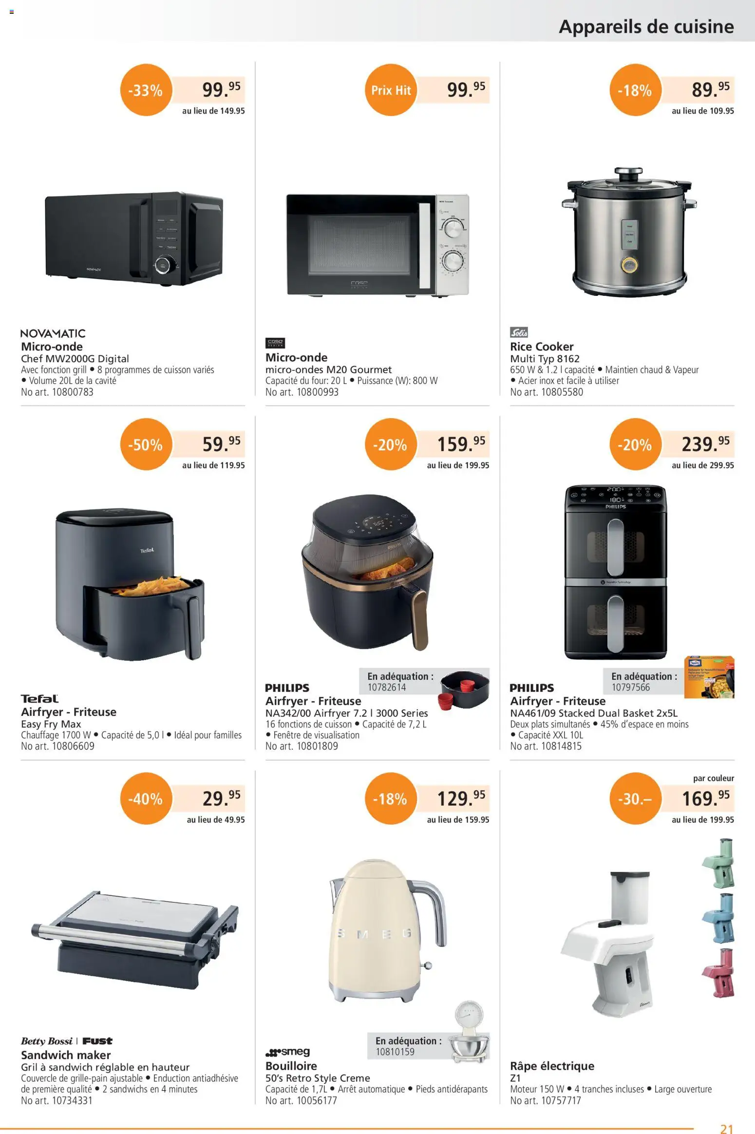 Fust aktionen FR – gültig ab 01.05.2026 | Seite: 21 | Produkte: Friteuse, Creme, Philips