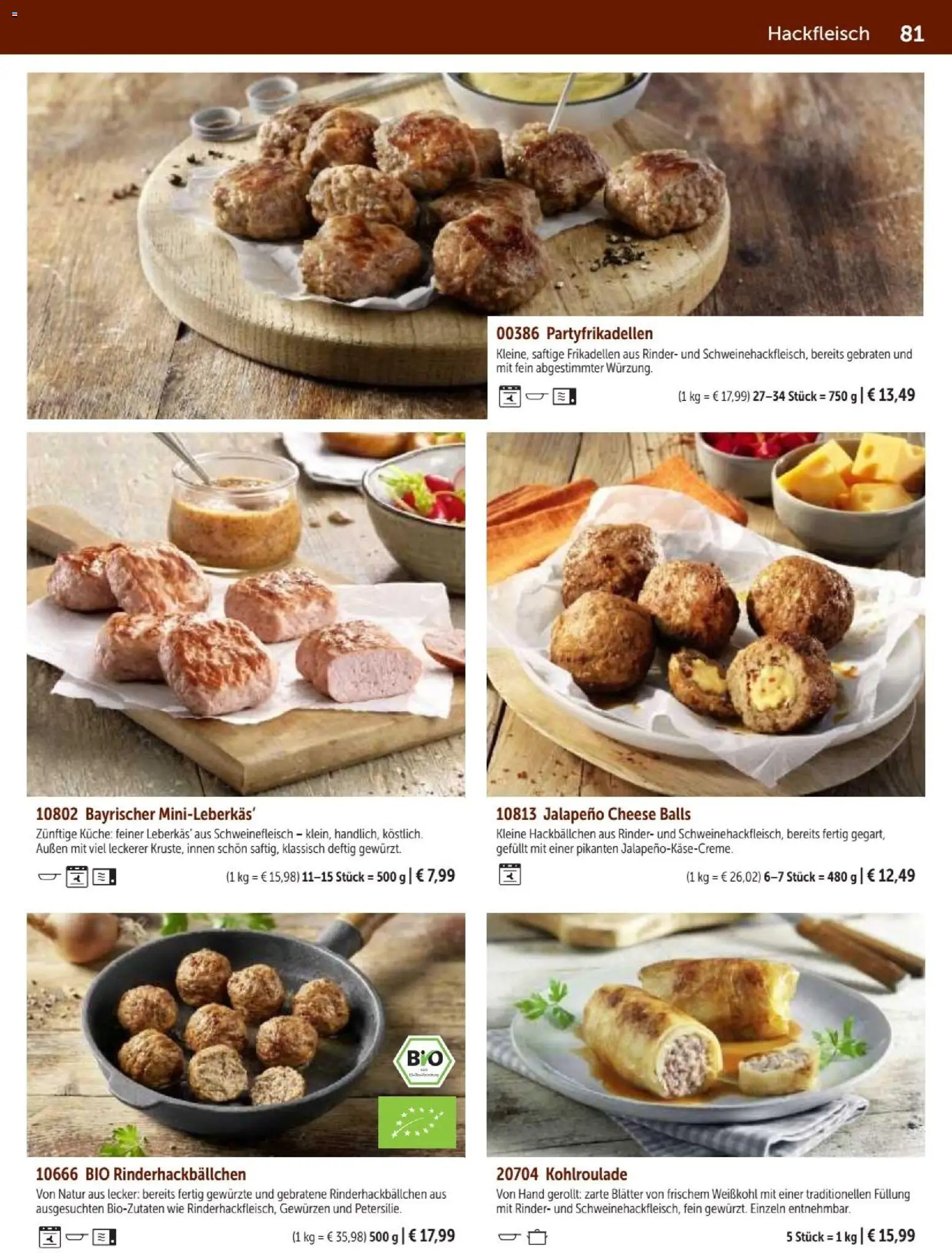 Bofrost Katalog – gültig ab 07.09.2026 | Seite: 81 | Produkte: Küche, Schweinefleisch, Hackfleisch