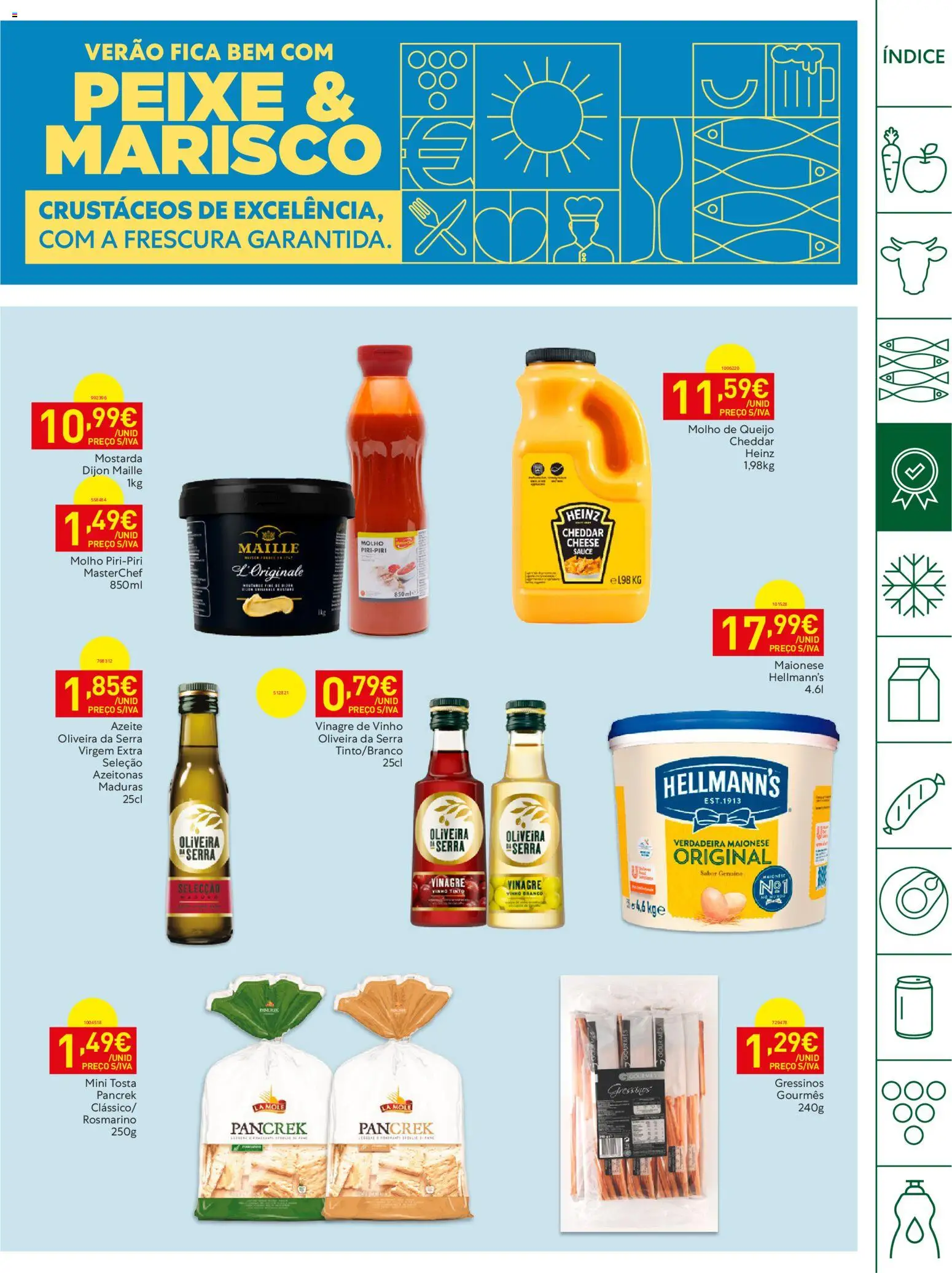 Recheio Horeca Madeira │ válido de 11/08/2026 | Página: 9 | Produtos: Vinagre de vinho, Mostarda, Maionese, Peixe