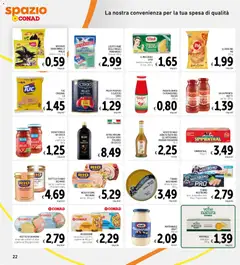 Anteprima del volantino Spazio Conad volantino valido a partire dal 04/09/2026 | Pagina: 22 | Prodotti: Aceto di mele, De Cecco, Filetto, Lievito