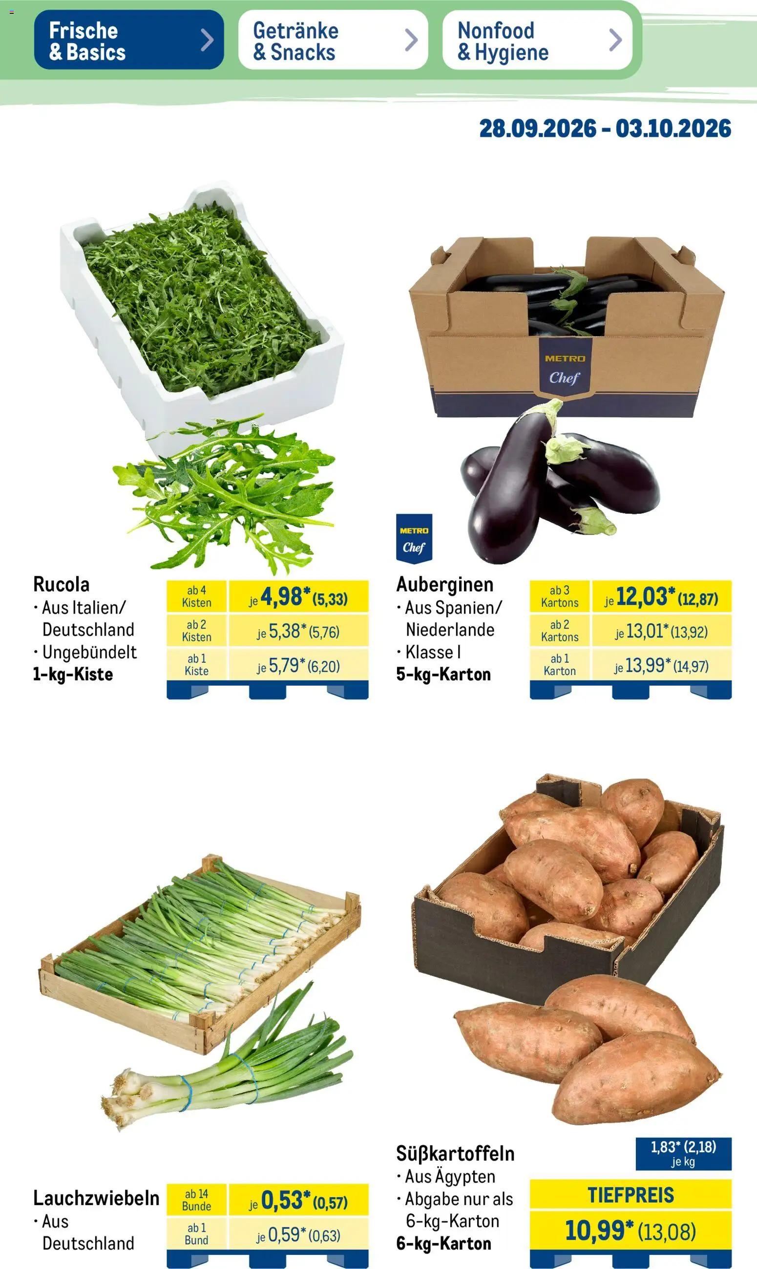 Metro NonFood-Angebote – gültig ab 28.09.2026 | Seite: 37 | Produkte: Rucola