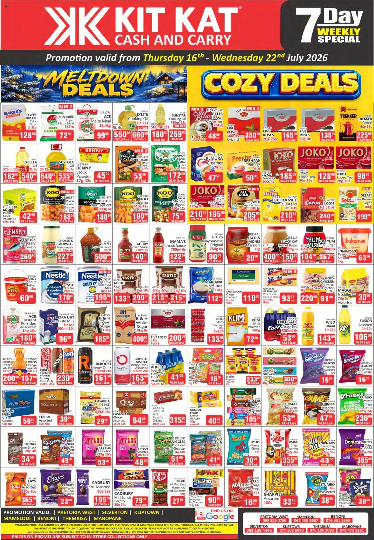 New KIT KAT Cash & Carry catalogue – valid from 16/07/2026 | Page: 1 | Products: Sweets, Oil, Rice, Tea