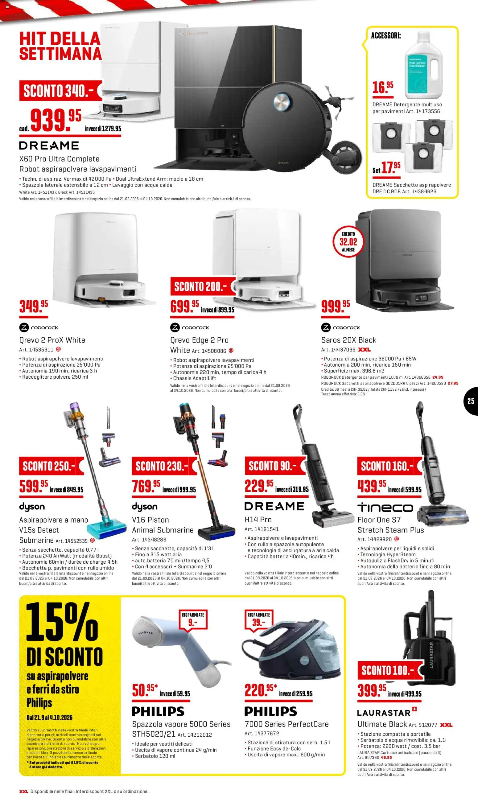 Interdiscount aktionen IT – gültig ab 21.09.2026 | Seite: 25 | Produkte: Philips, Dyson