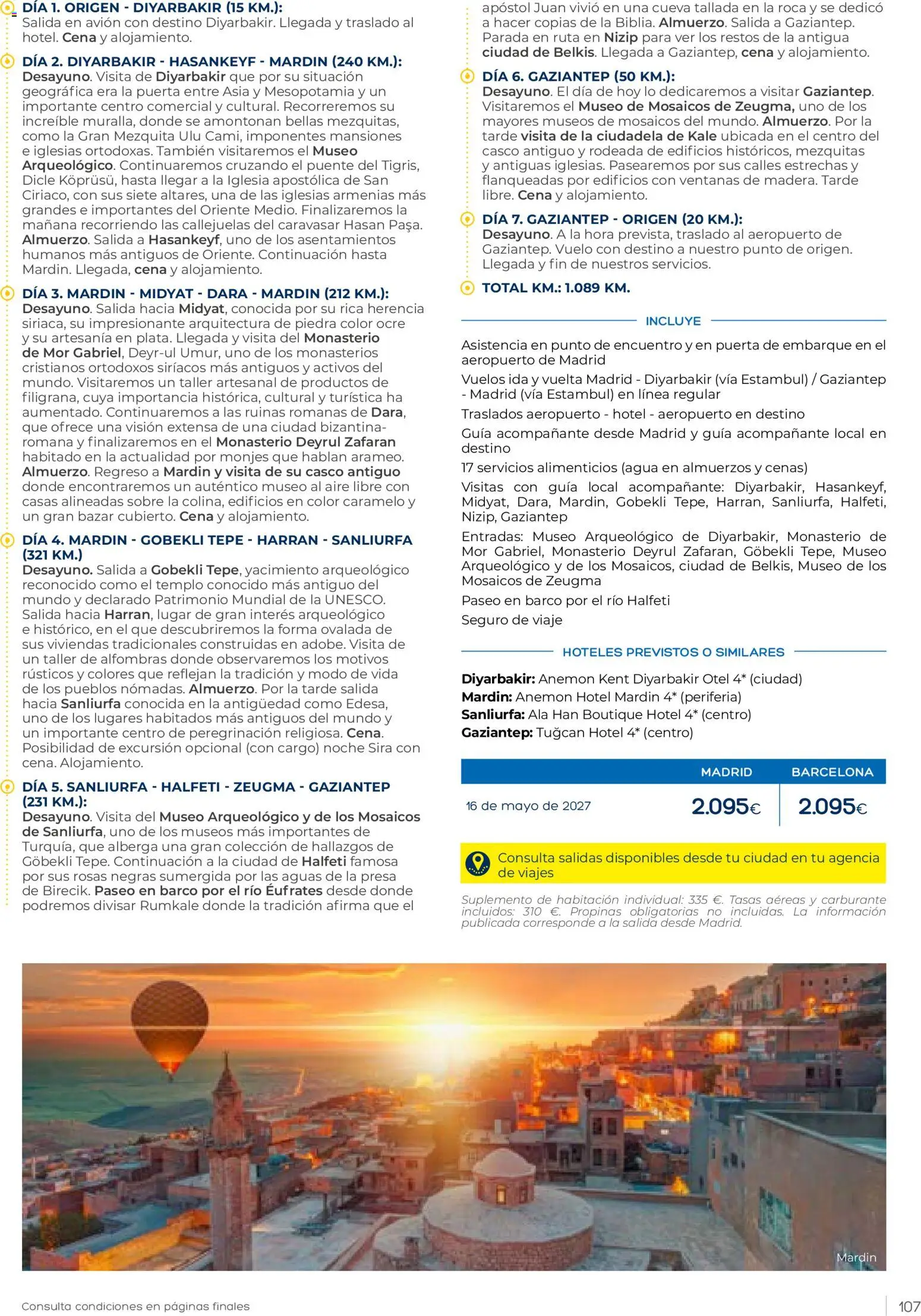 Viajes El Corte Inglés Club de Vacaciones otoño primavera │ válido desde el 01/09/2026 | Página: 107