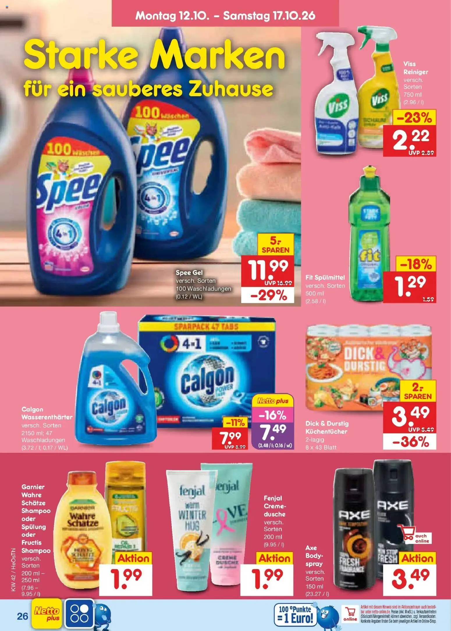 Netto Marken-Discount Prospekt Pirna – gültig ab 12.10.2026 | Seite: 36 | Produkte: Dusche, Shampoo, Creme, Spee
