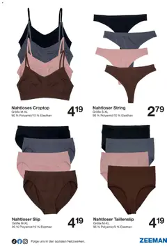 Zeeman Prospekt ab 10.10.2026 gültig | Seite: 9 | Produkte: String, Slip