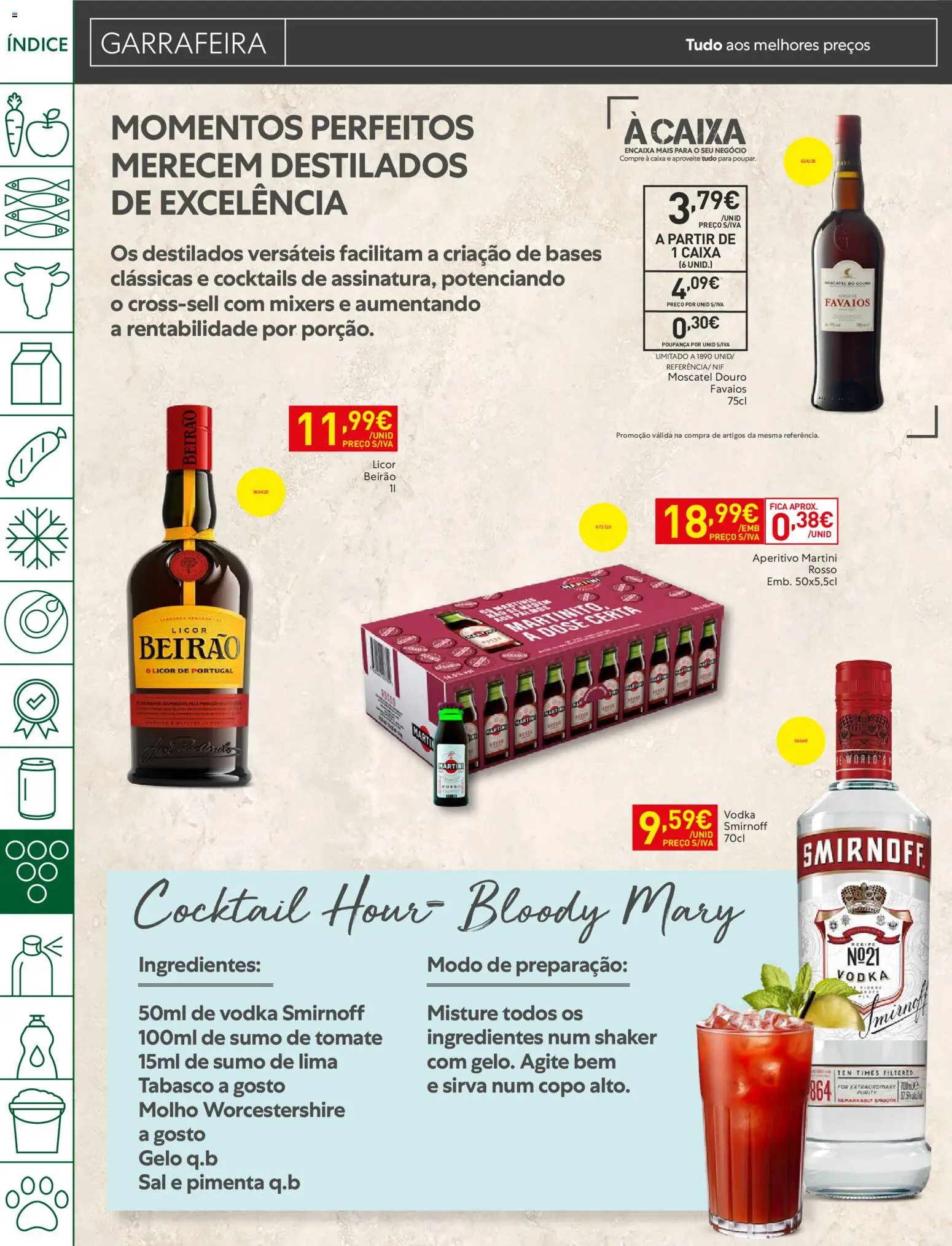 Recheio folheto │ válido de 07/07/2026 | Página: 34 | Produtos: Pimenta, Licor, Caixa, Vodka