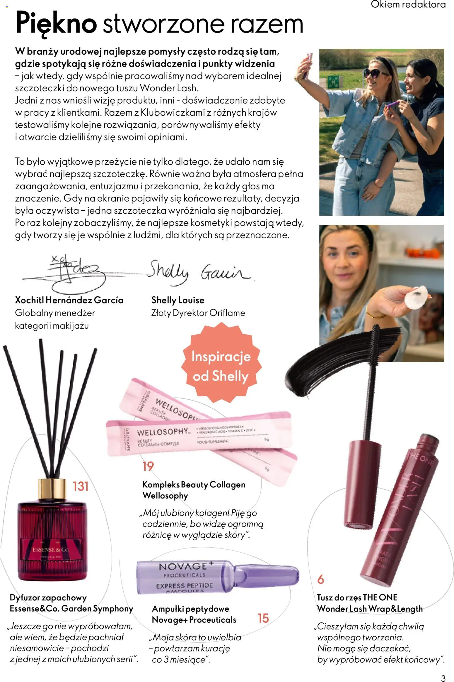 Oriflame Katalog 13 2026 od 09.09.2026 | Strona: 3 | Produkty: Dyfuzor zapachowy, Kosmetyki, Tusz do rzęs, Ampułki