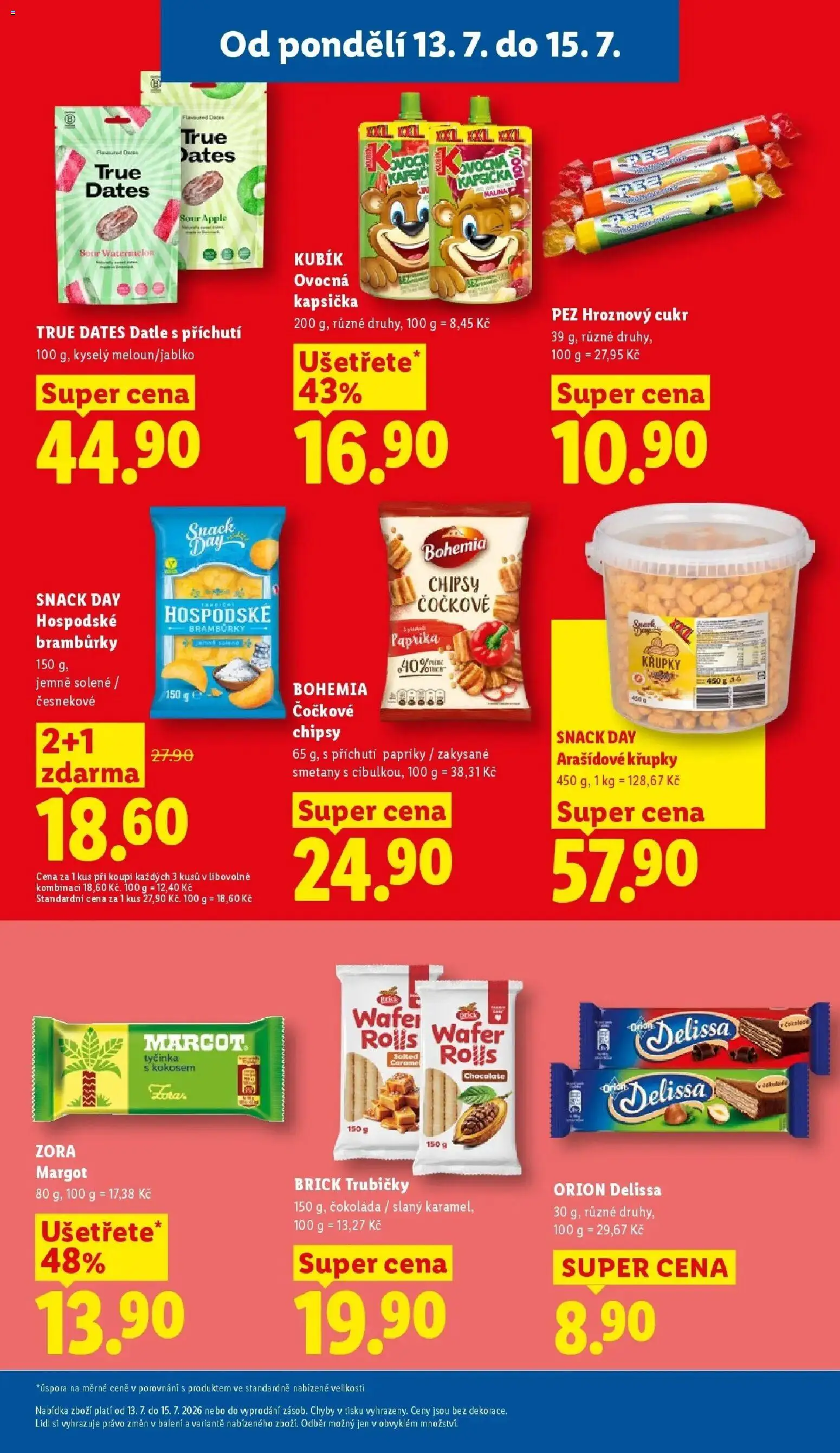 Lidl aktuální leták od 13.07.2026 | Strana: 31 | Produkty: Ovocná kapsička, Apple, Čočkové chipsy, Chipsy