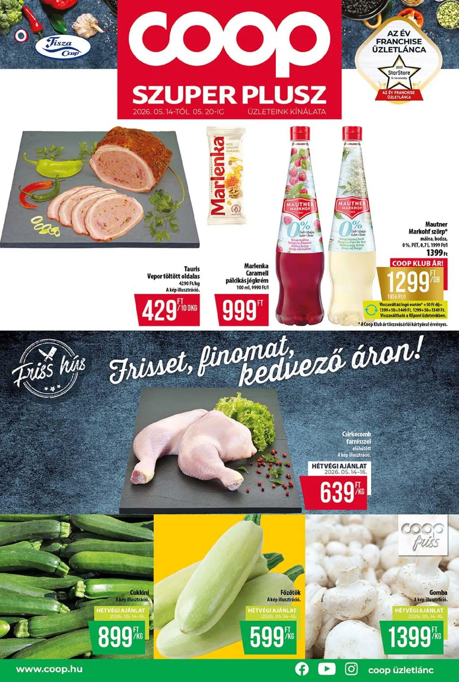 COOP akciós ujság - amely érvényes a következő dátumtól: 14.05.2026 | Oldal: 1
