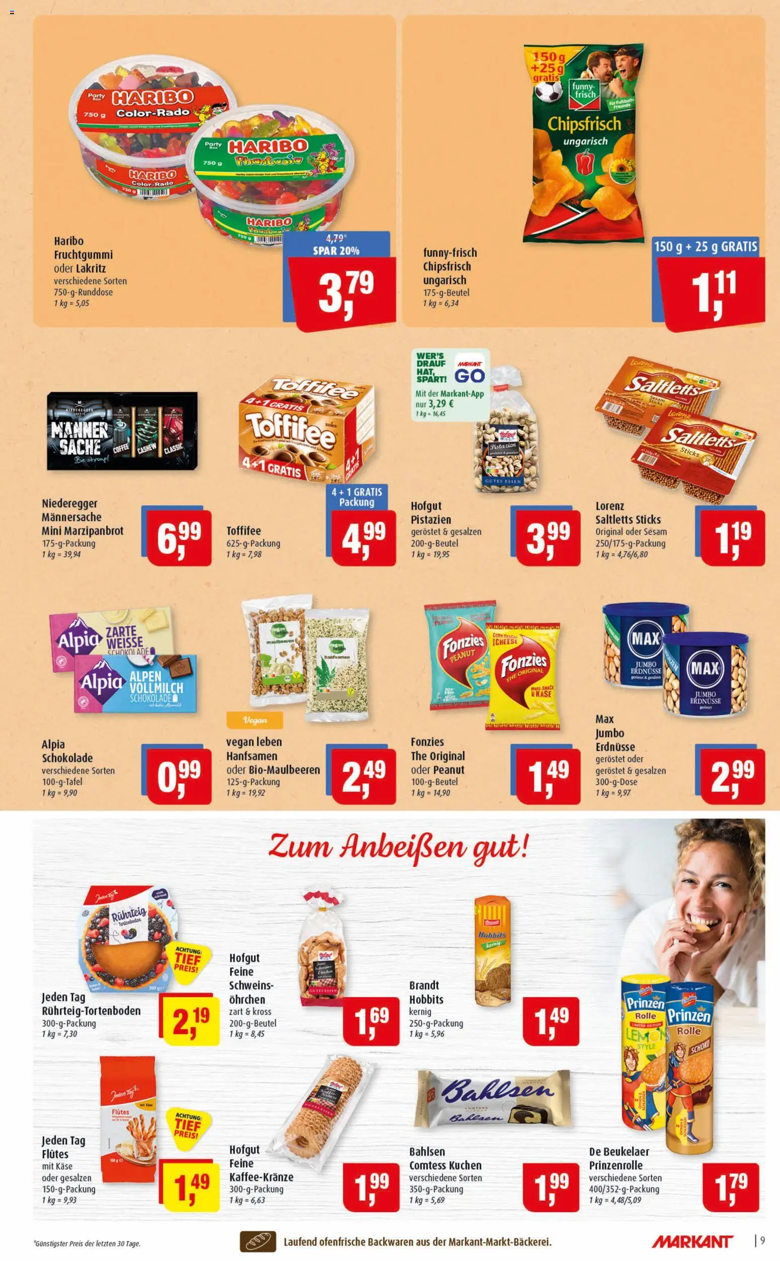 Markant Prospekt 	 – gültig ab 11.05.2026 | Seite: 9 | Produkte: Käse, Schokolade, Pistazien, Toffifee