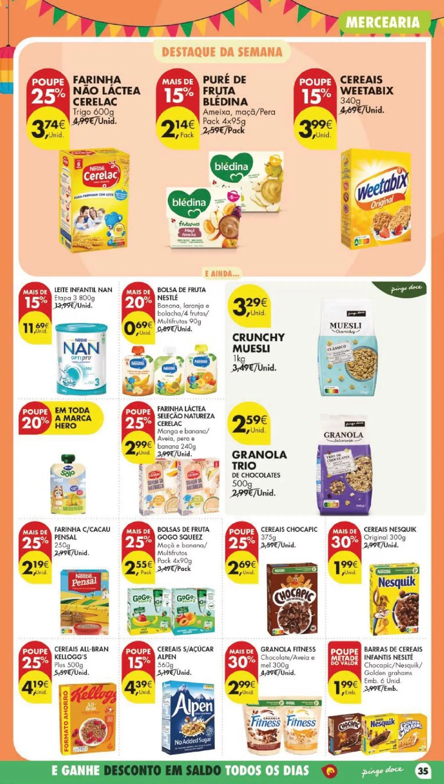 Pingo Doce folheto │ válido de 23/06/2026 | Página: 43 | Produtos: Bolsa, Banana, Weetabix, Maça