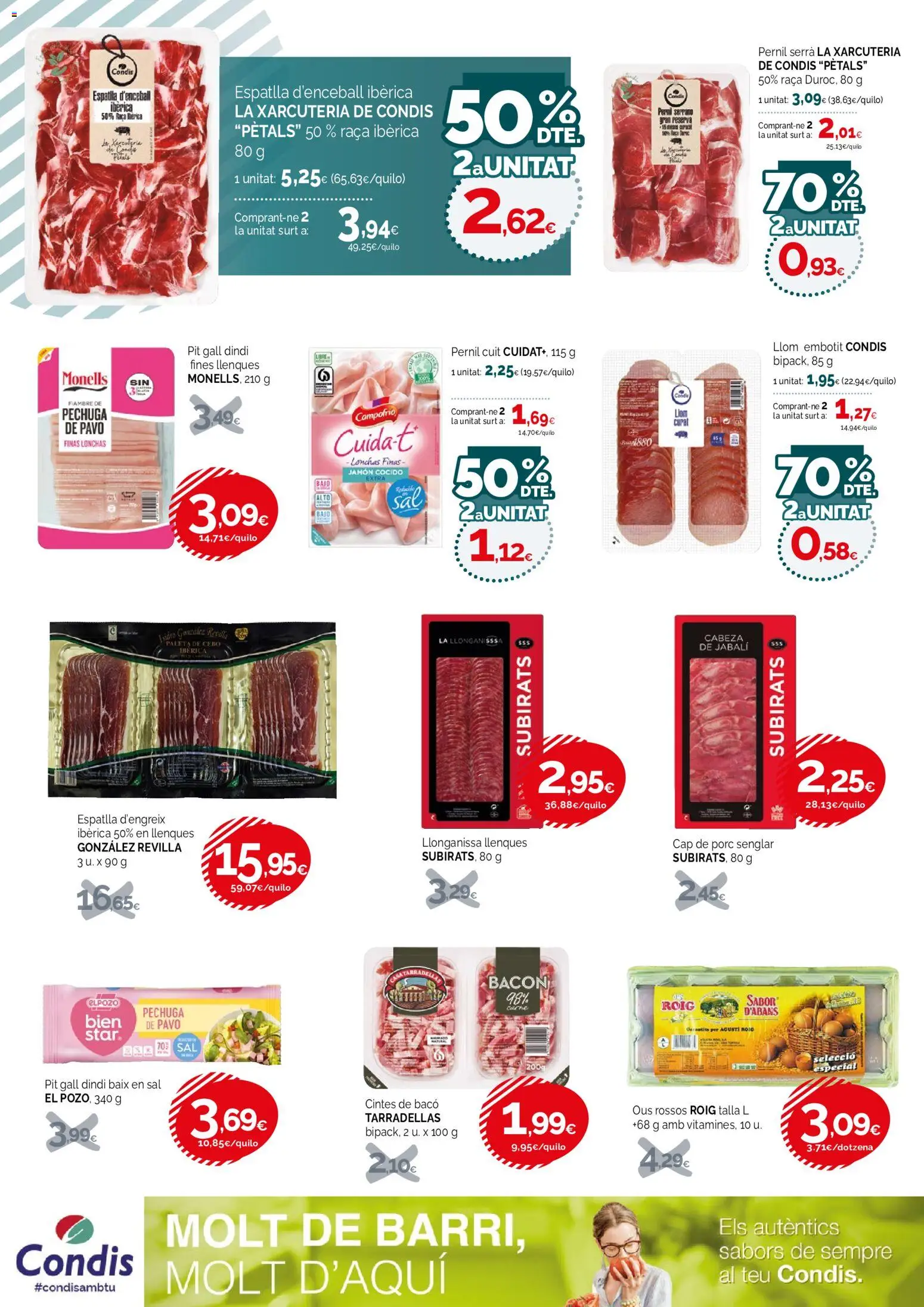 Condis folleto │ válido desde el 16/09/2026 | Página: 4 | Productos: Jamón cocido, Sal, Carne, Bacon