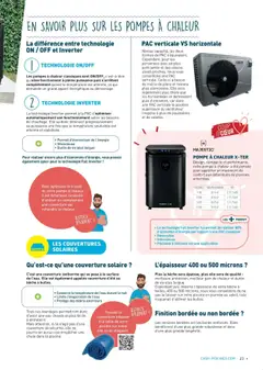 Cash Piscines - Prévisualisation de Cash Piscines catalogue valide à partir de 01.03.2024 | Page: 23 | Produits: Ventilateur, Mais, Couverture