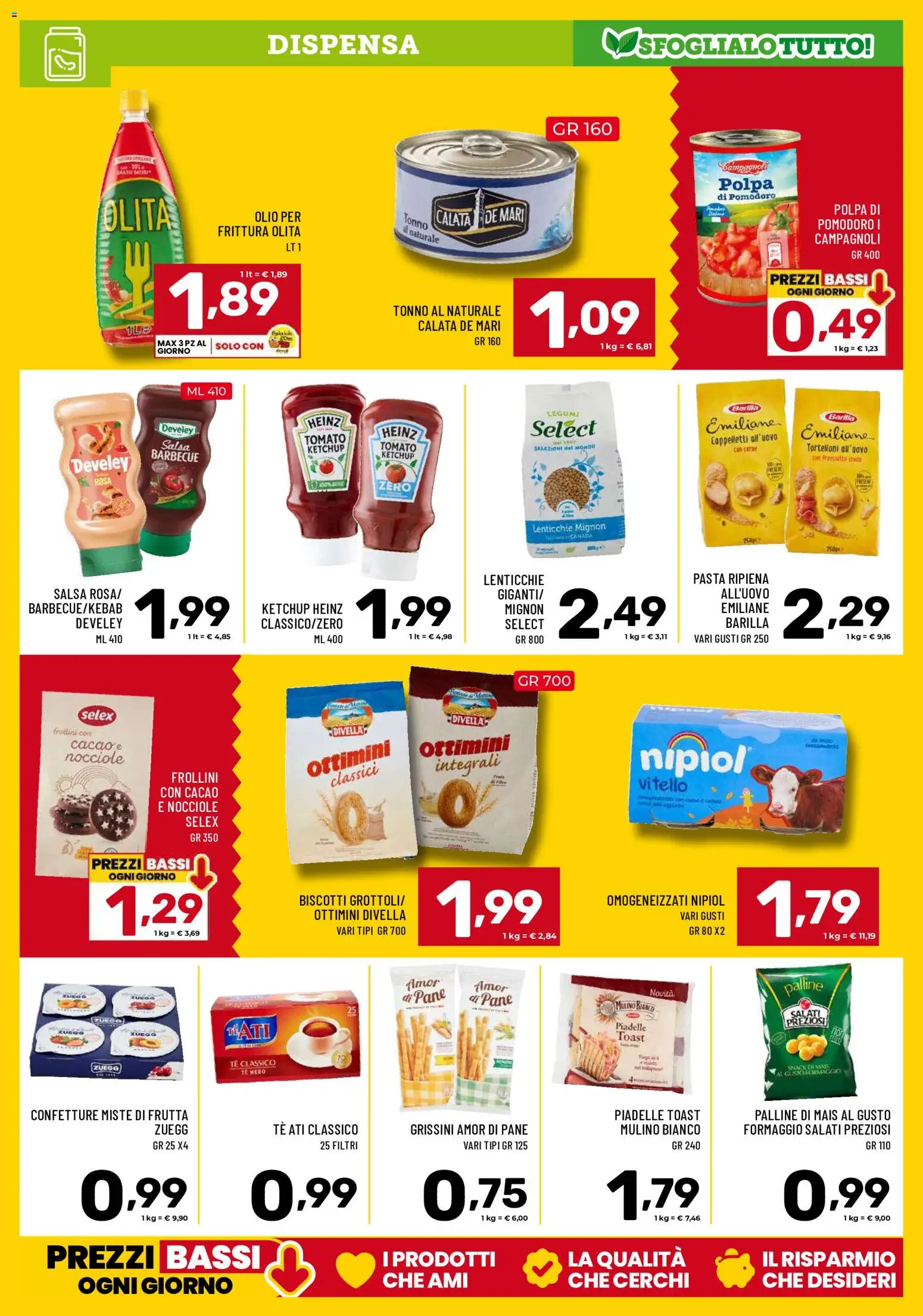 Volantino Il Centesimo del 22/09/2026 | Pagina: 9 | Prodotti: Barbecue, Formaggio, Olio, Pasta