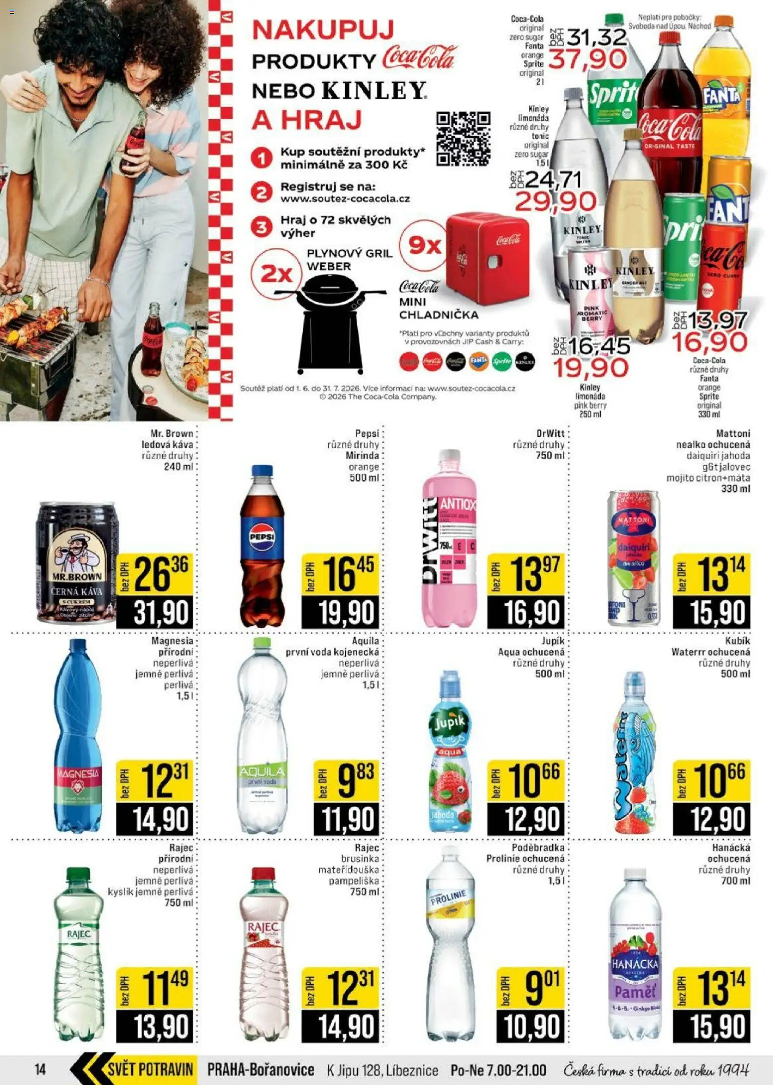 Jip leták - Cash & Carry od 01.07.2026 | Strana: 14 | Produkty: Mattoni, Pepsi, Gril, Mojito