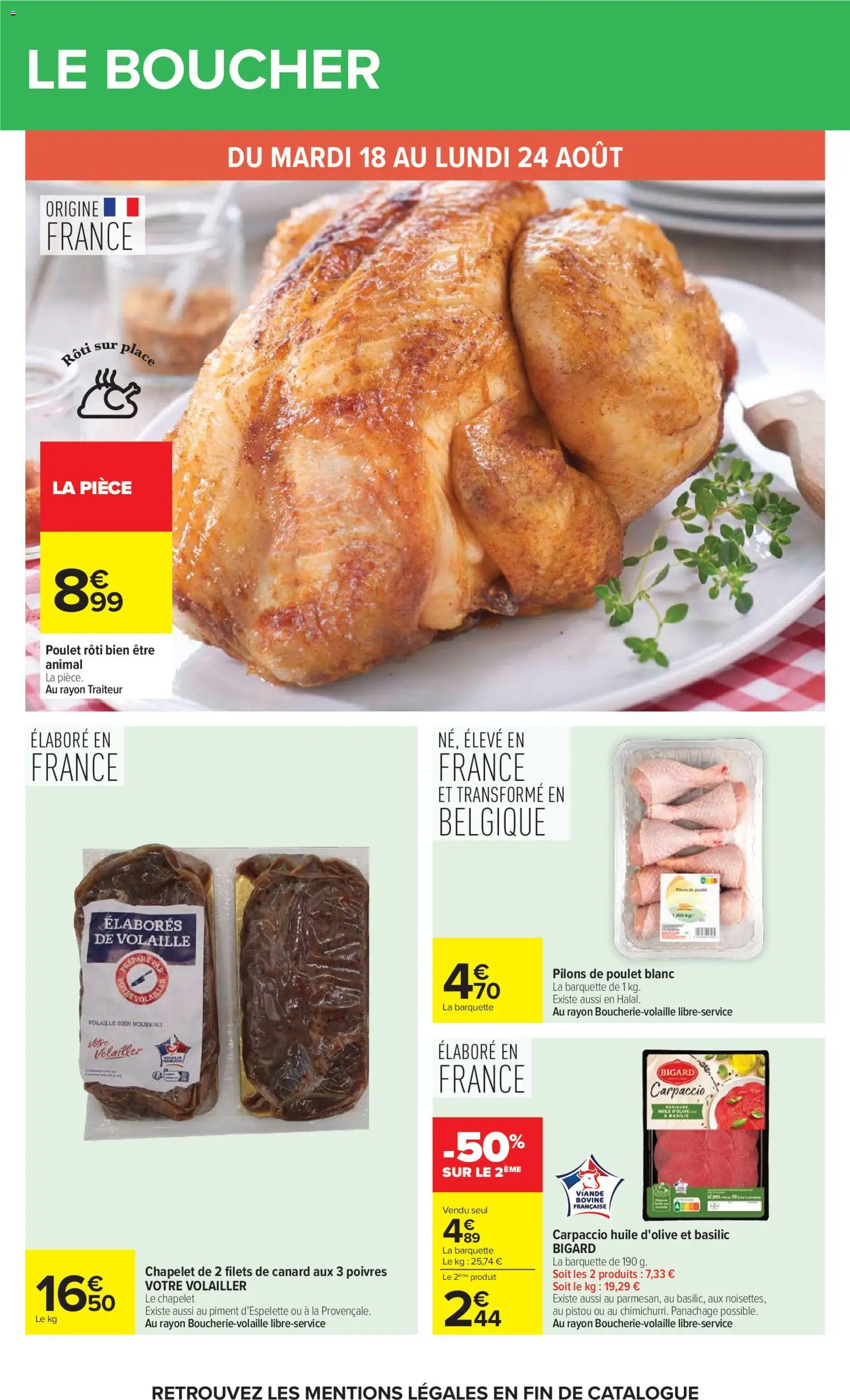 {H1} | Page: 16 | Produits: Volaille, Poulet rôti, Piment d'espelette, Huile