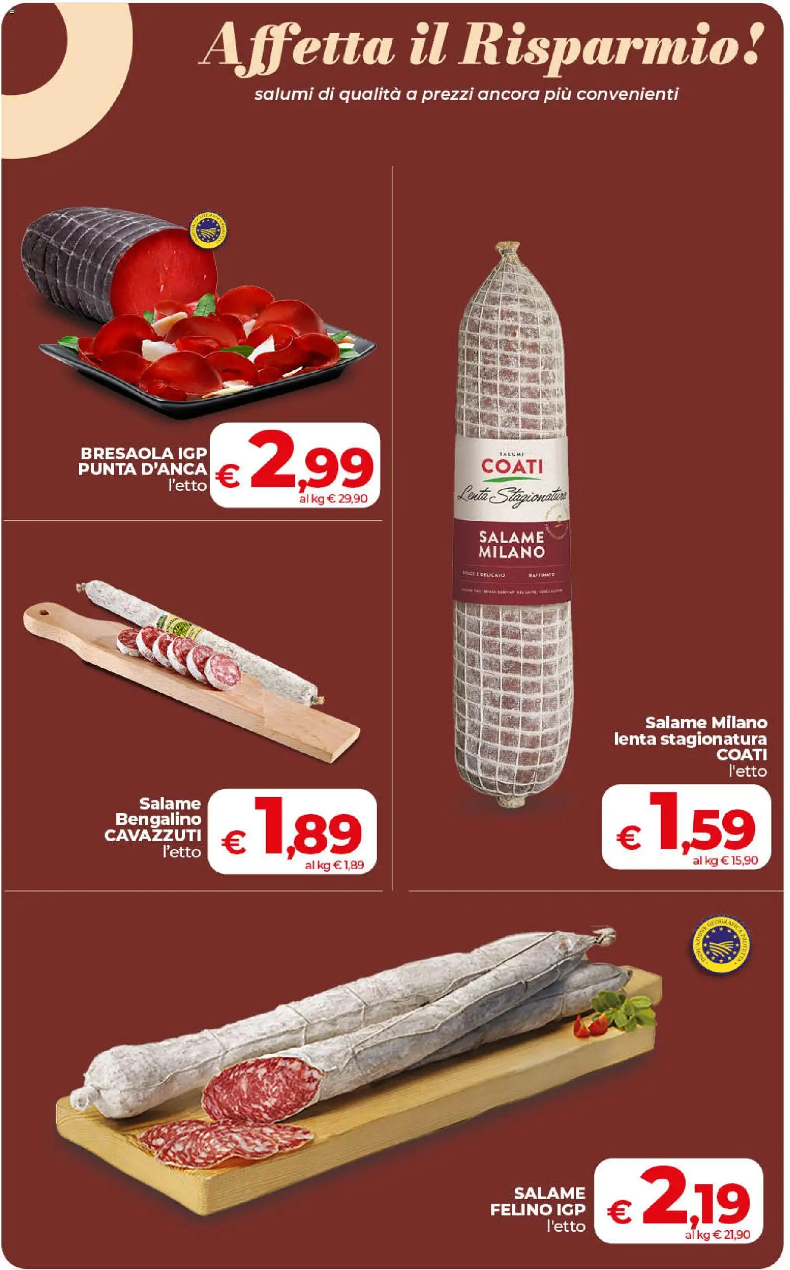 Volantino COOP del 30/06/2026 | Pagina: 12 | Prodotti: Salame, Bresaola