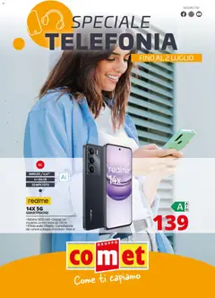 Anteprima del volantino Comet volantino Speciale Telefonia valido a partire dal 19.06.2026