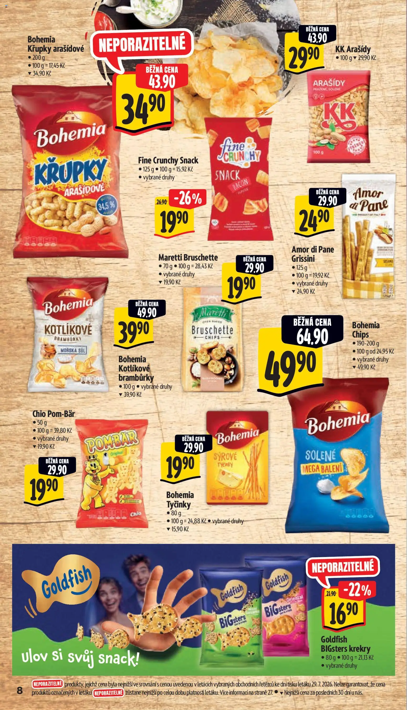 Albert leták - Hypermarket od 05.08.2026 | Strana: 14 | Produkty: Bramburky, Tyčinky, Grissini, Křupky
