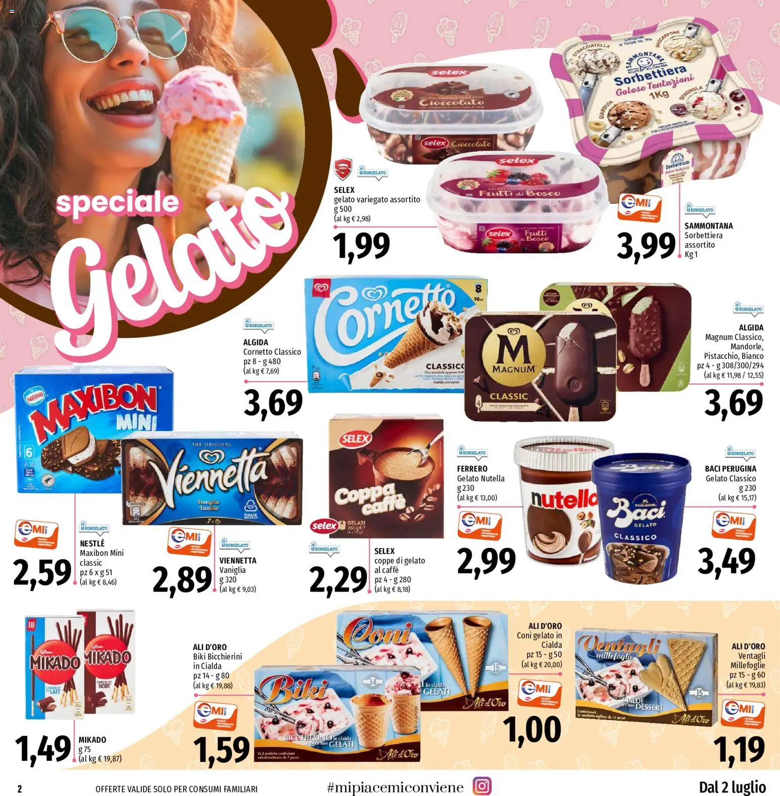 Volantino EMI del 02/07/2026 | Pagina: 2 | Prodotti: Caffè, Cioccolato, Nutella, The