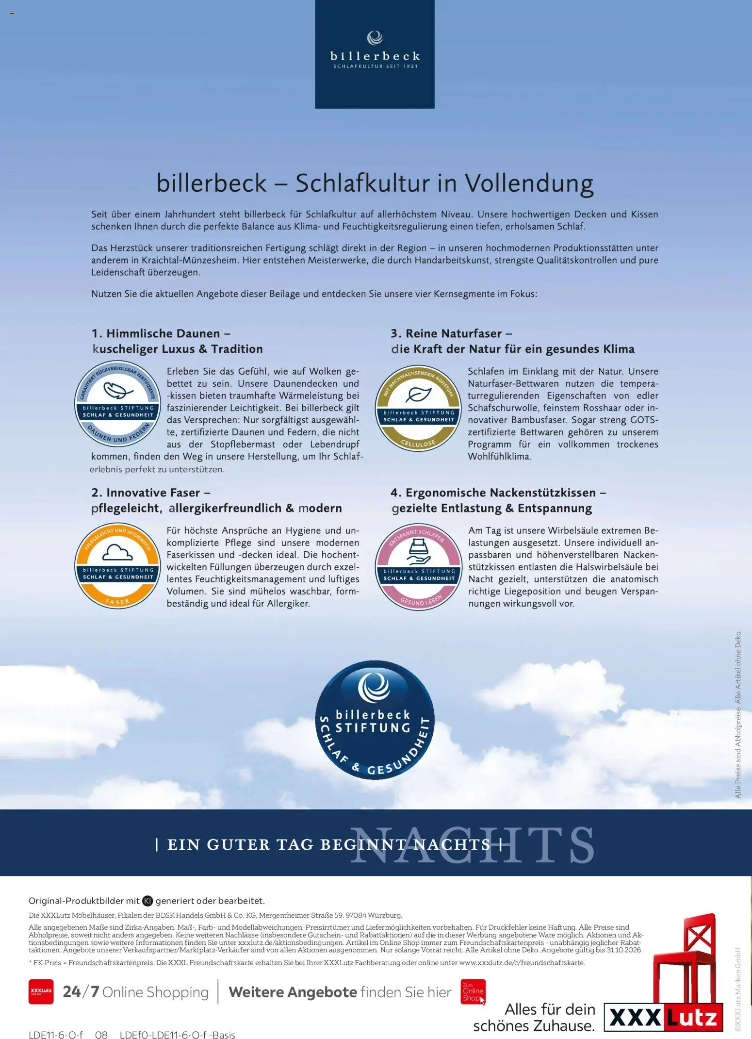 XXXLutz Bettwaren zum Traumpreis – gültig ab 17.10.2026 | Seite: 8 | Produkte: Kissen