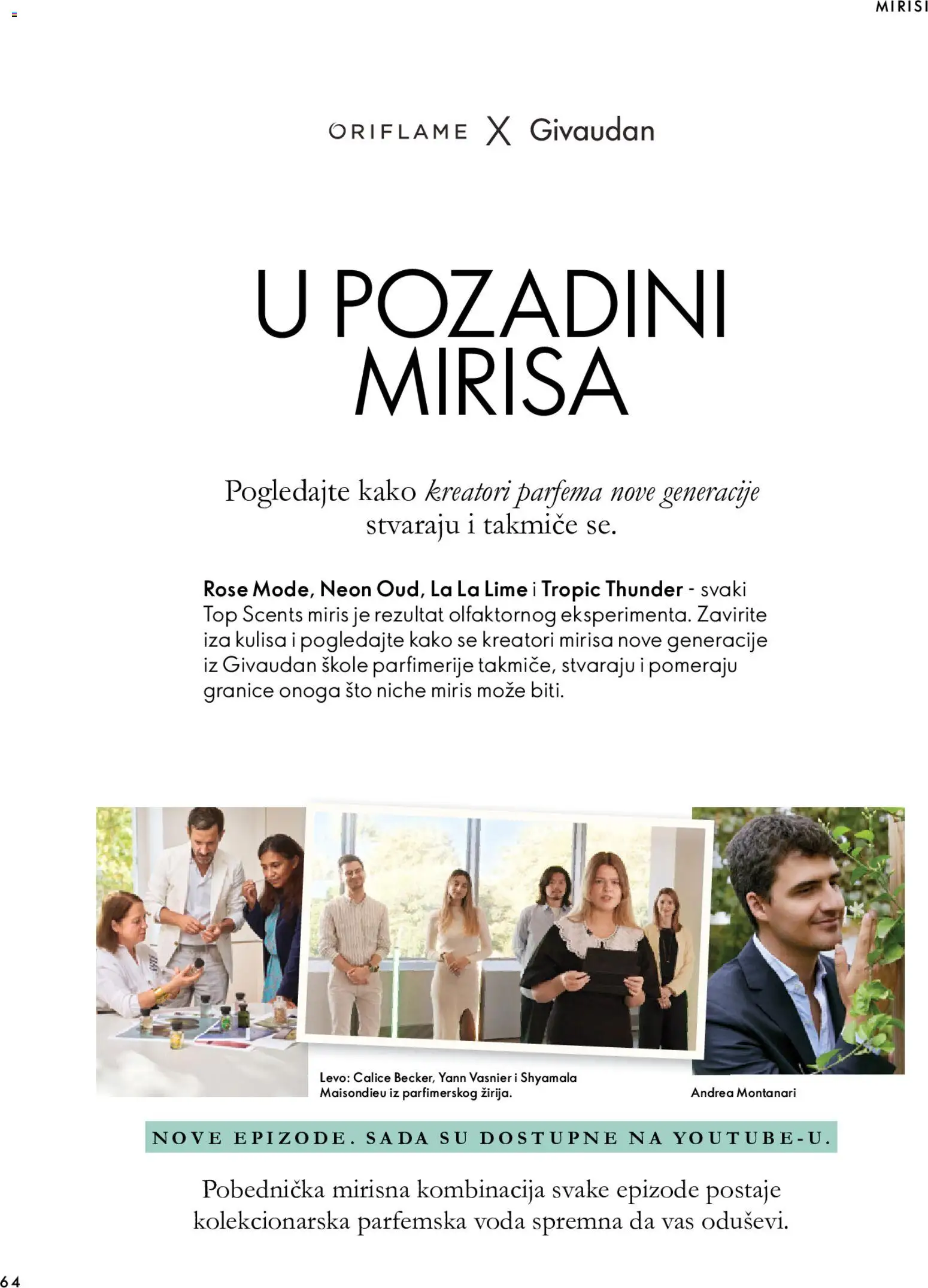 Oriflame katalog - važi od 07.10.2026 | Strana: 64 | Proizvode: Sto, Miris, Voda
