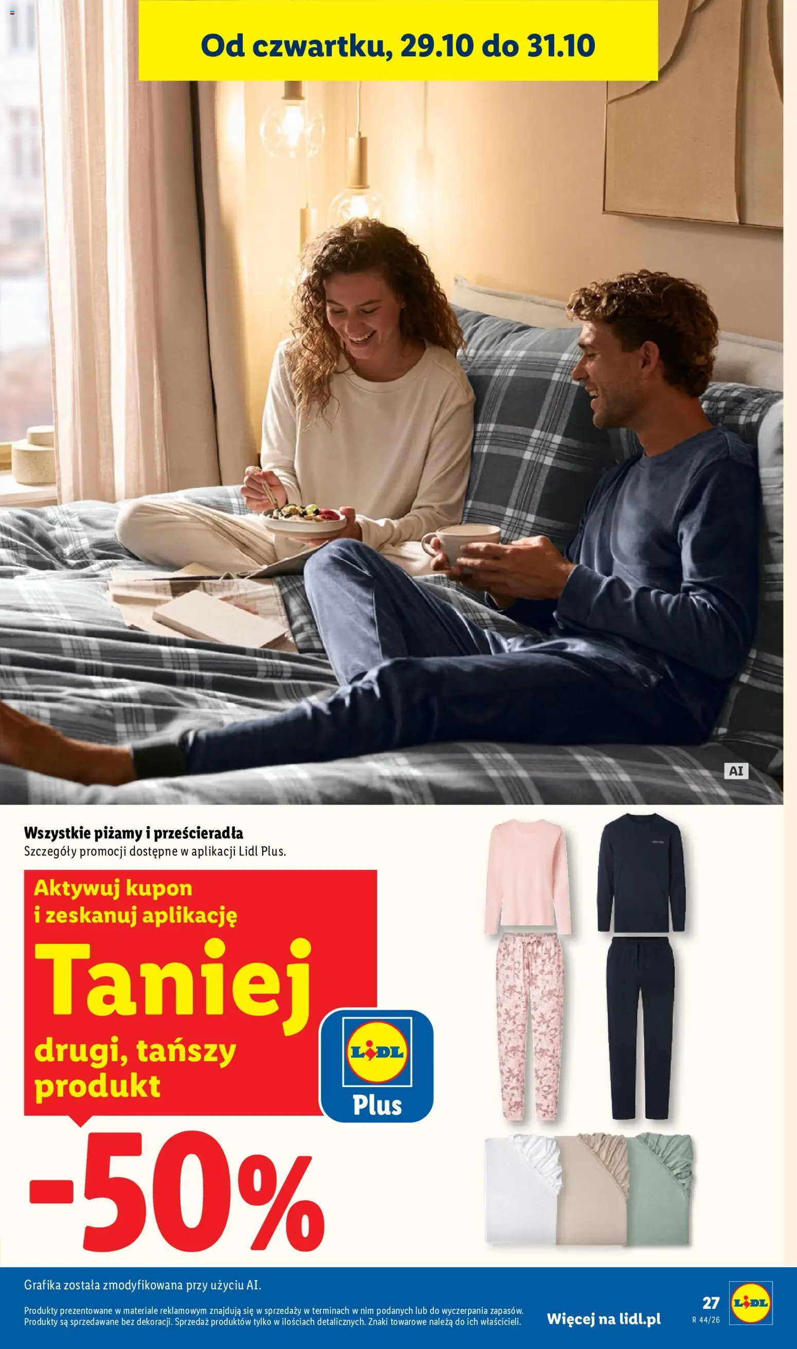 Lidl Katalog od 26.10.2026 | Strona: 33 | Produkty: Przescieradla