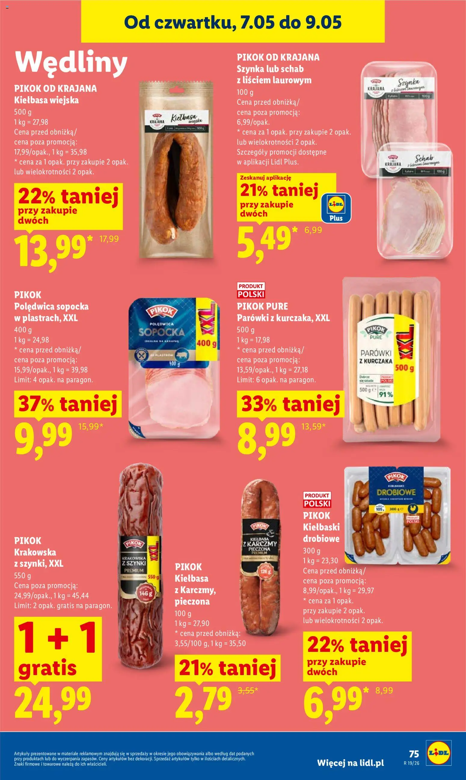 Lidl Polsko leták od 07.05.2026 | Strana: 75 | Produkty: Pikok