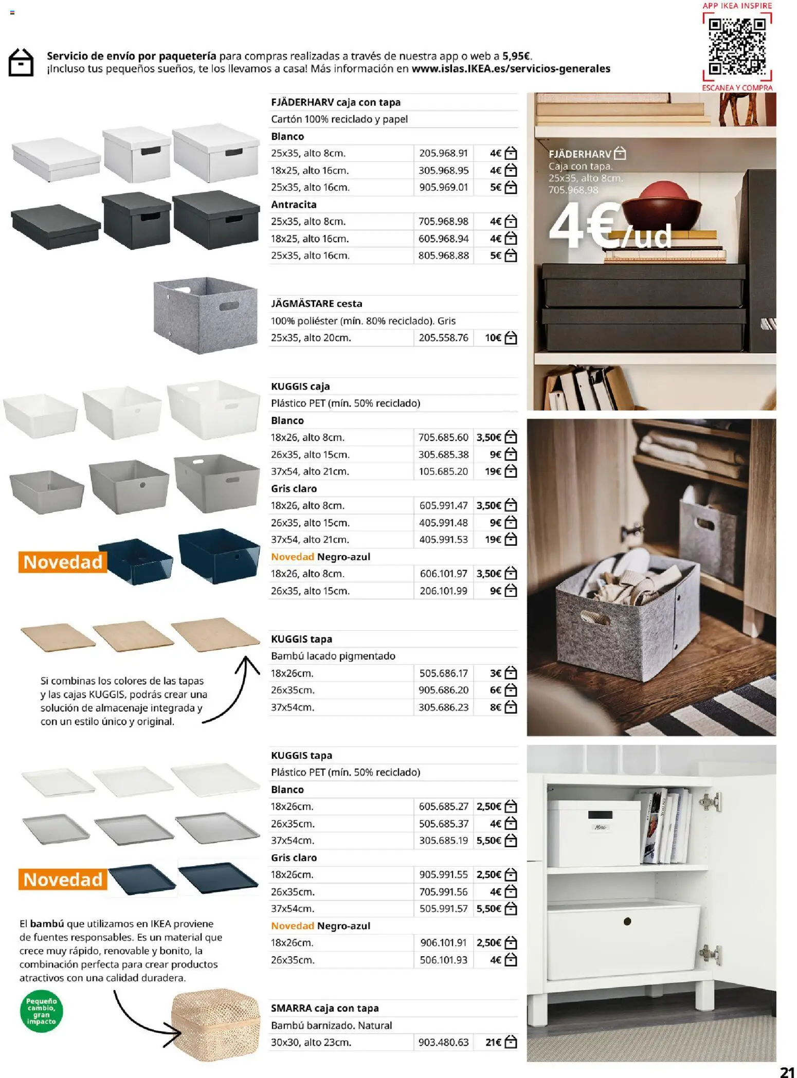 Catálogo IKEA Besta Eket │ válido desde el 01.02.2026 | Página: 21 | Productos: Té, Almacenaje, Caja, Cesta
