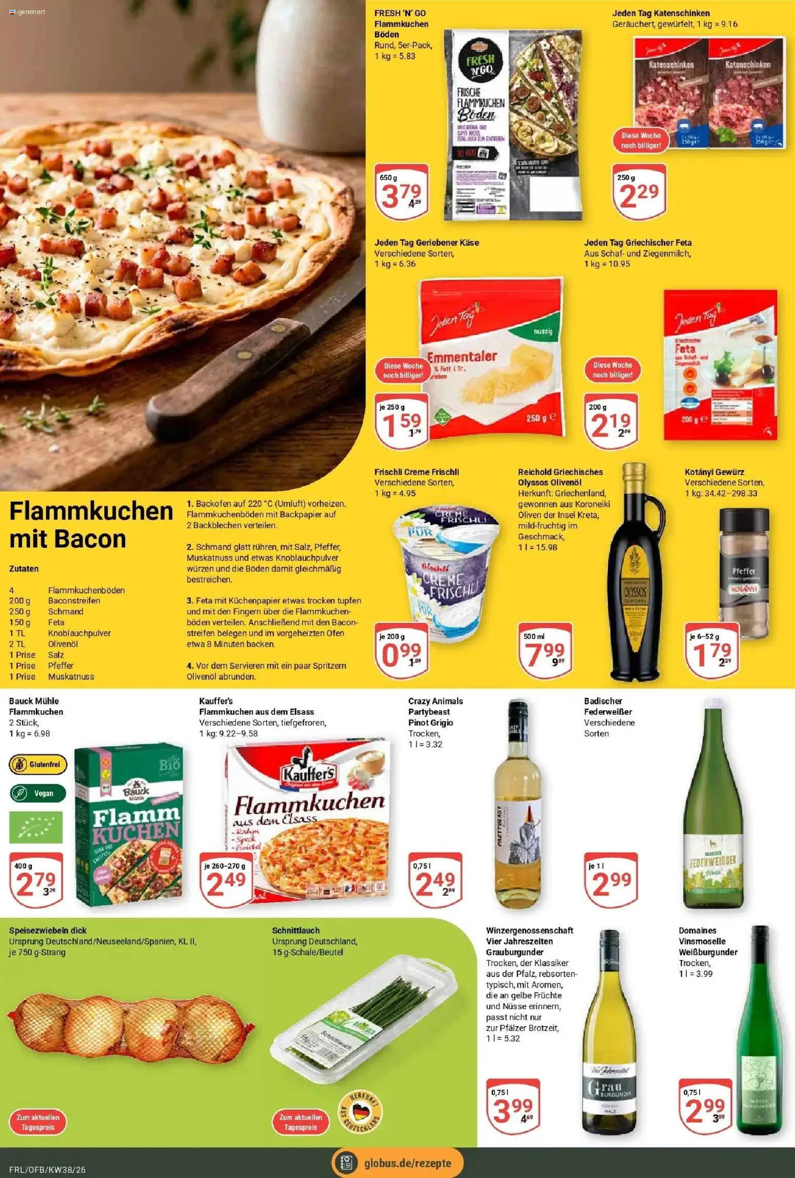 Globus Prospekt Freilassing (ab 14.09.2026) » Angebote online | Seite: 17 | Produkte: Mühle, Feta, Käse, Olivenol