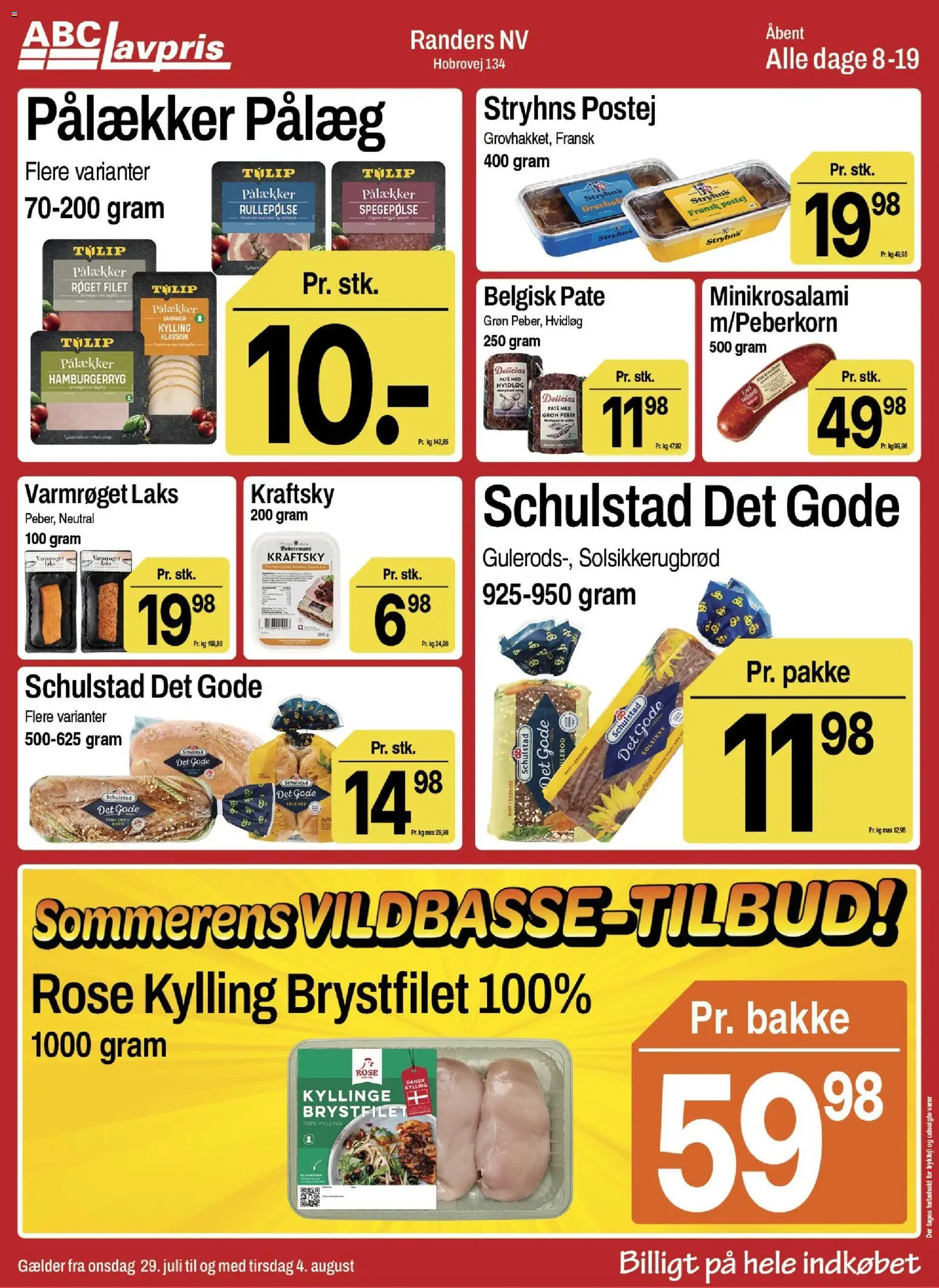 Abc Lavpris tilbudsavis – gyldig fra 29/07/2026 | Side: 5 | Produkter: Paté, Spegepølse, Peber, Hvidløg
