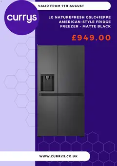 Preview of Currys PC World - Offers valid from 07/08/2026 | Page: 3 | Products: Fridge freezer, Fridge, Freezer