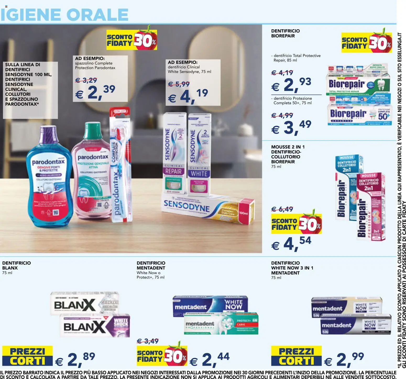 Volantino Esselunga S del 10/09/2026 | Pagina: 10 | Prodotti: Dentifricio, Collutorio, Basso, Igiene orale