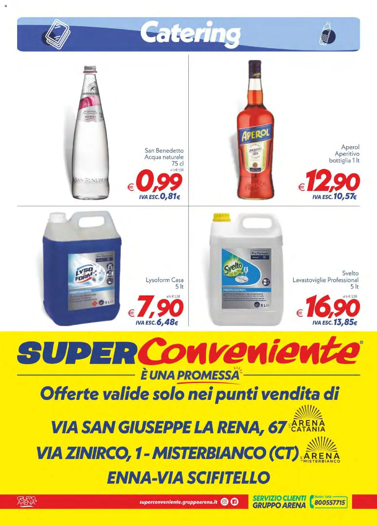 Volantino SuperConveniente del 31/07/2026 | Pagina: 4 | Prodotti: Acqua, Lavastoviglie, Acqua naturale, Aperitivo