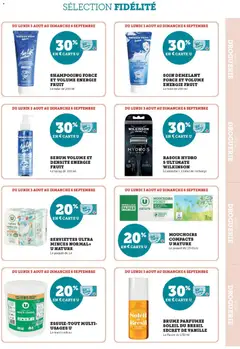 Hyper U - Prévisualisation de Hyper U - Ma sélection Carte U Aout valide à partir de 03/08/2026 | Page: 13 | Produits: Vanille, Rasoir, Shampooing, Serviettes