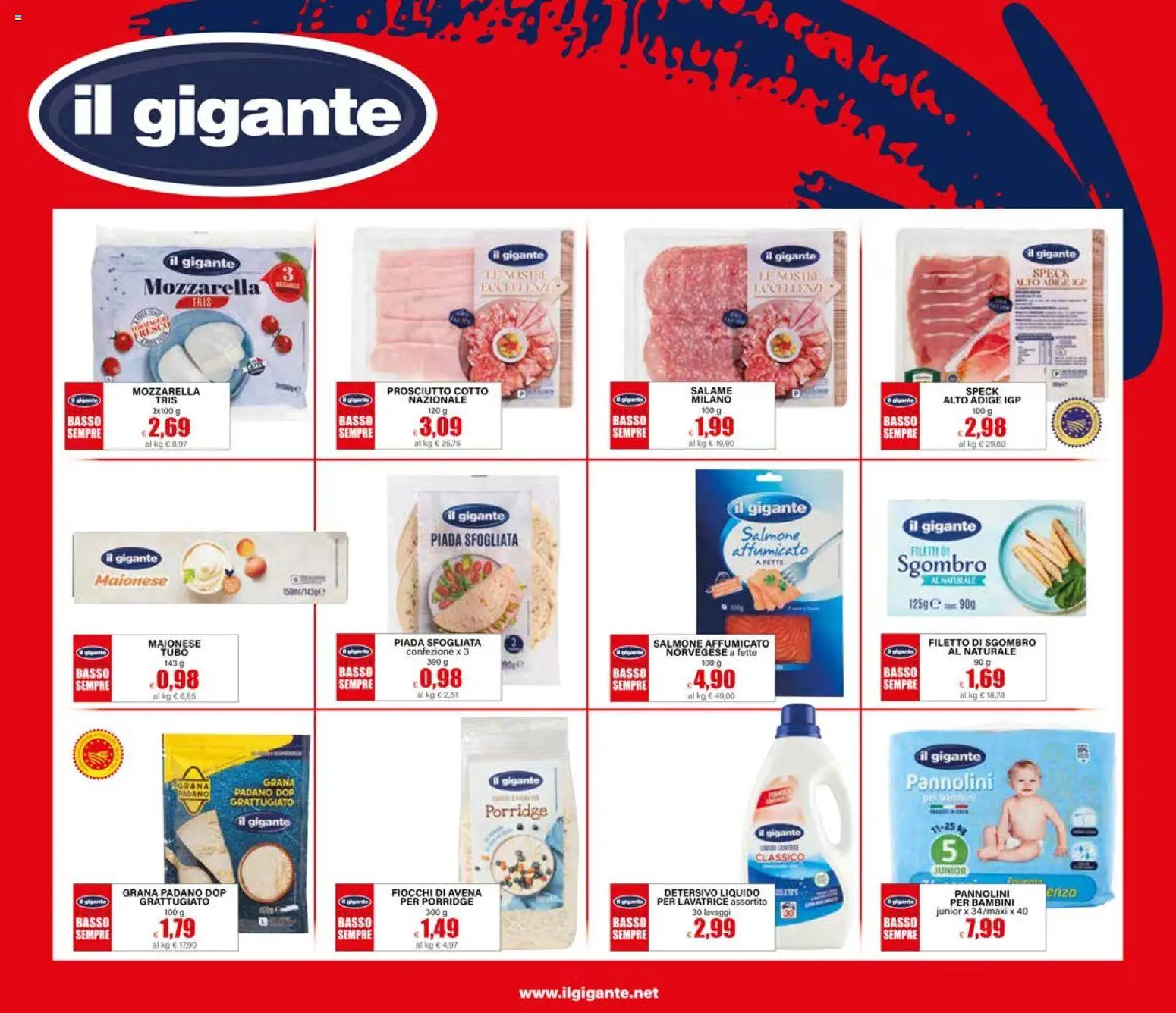 Volantino Il Gigante del 04.06.2026 | Pagina: 31 | Prodotti: Speck, Maionese, Tubo, Grana Padano