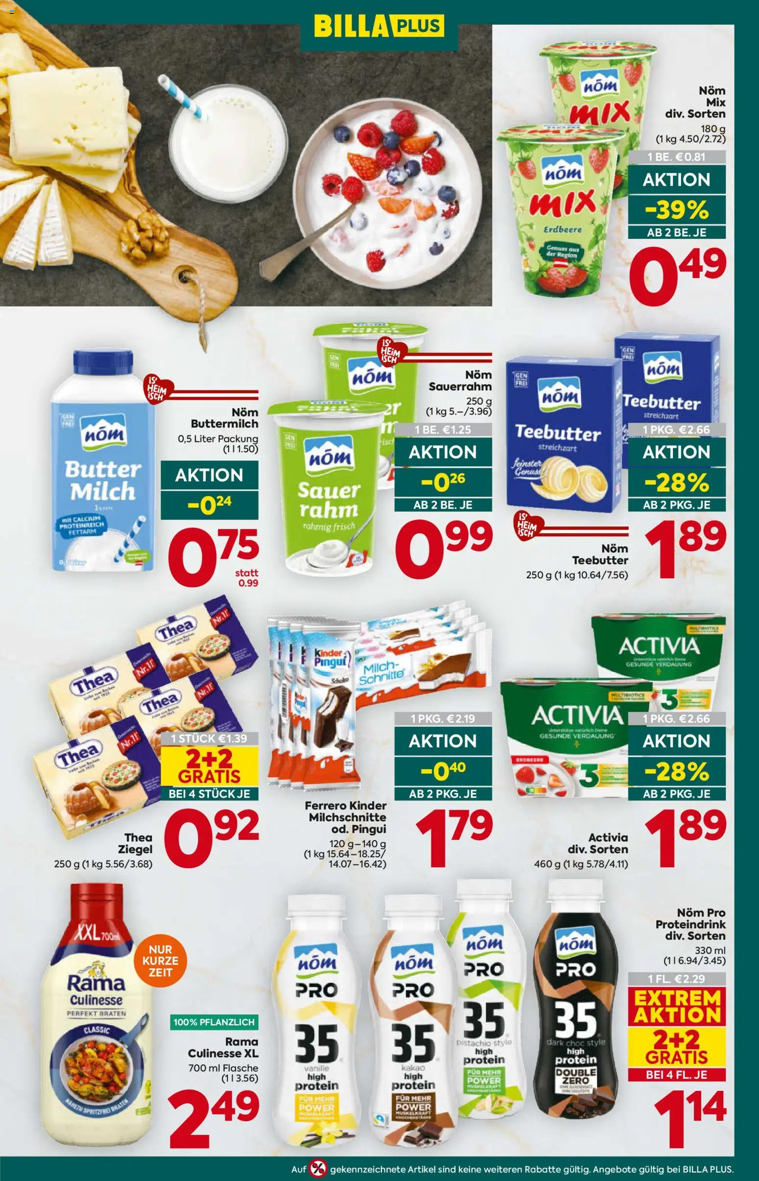 Billa Plus Flugblatt gültig ab 29.10.2026 | Seite: 11 | Produkte: Milch, Butter, Sauerrahm