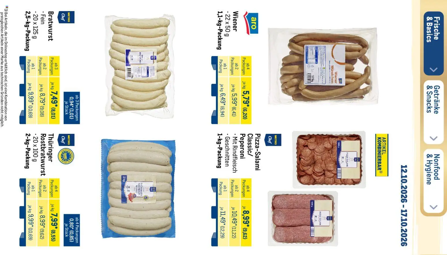 Metro Black Friday – gültig ab 12.10.2026 | Seite: 41 | Produkte: Grill, Bratwurst, Wurst, Rindfleisch