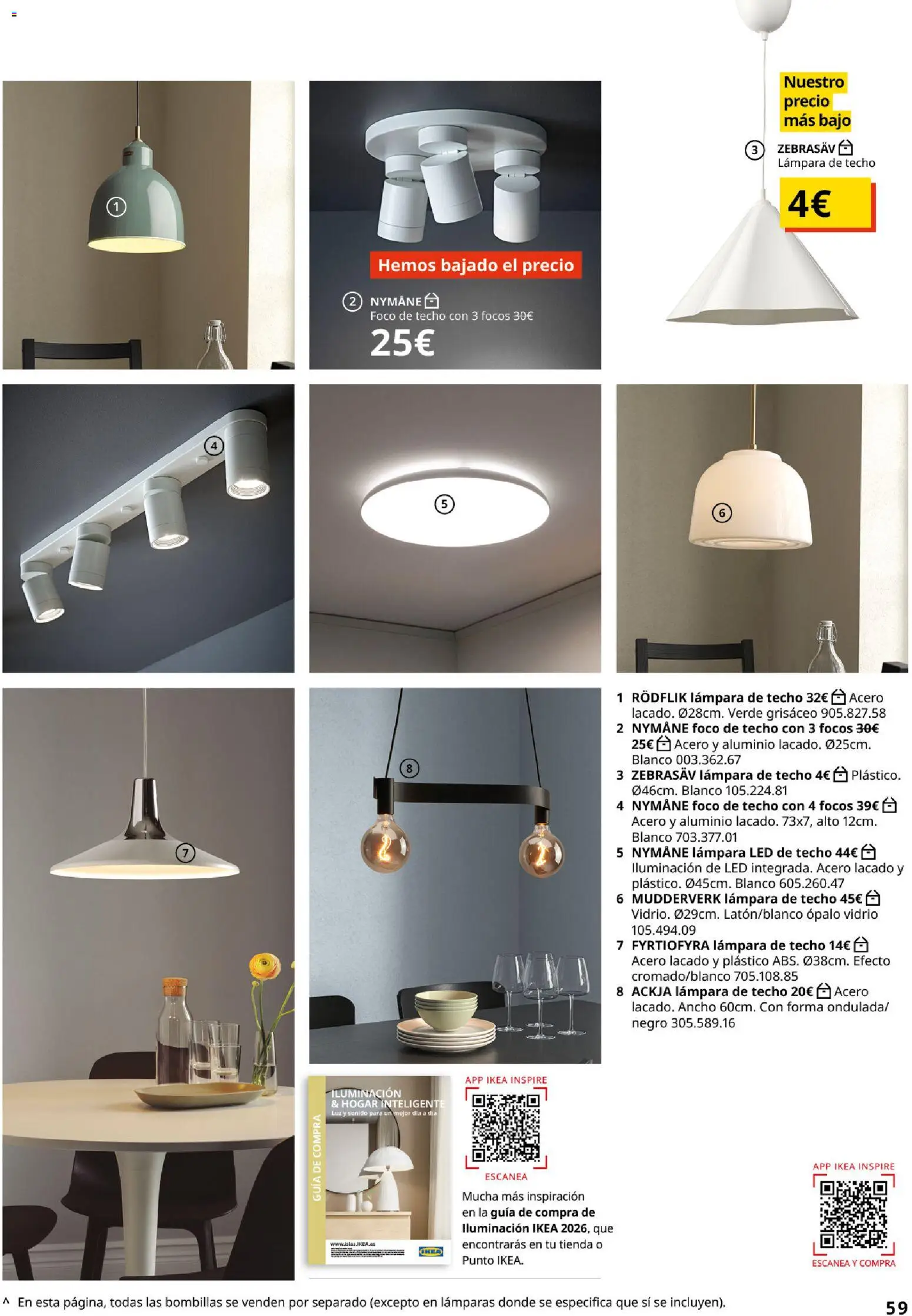 Catálogo IKEA Cocinas │ válido desde el 01/02/2026 | Página: 59 | Productos: Lámpara de techo, Iluminación, Lámparas, Lámpara