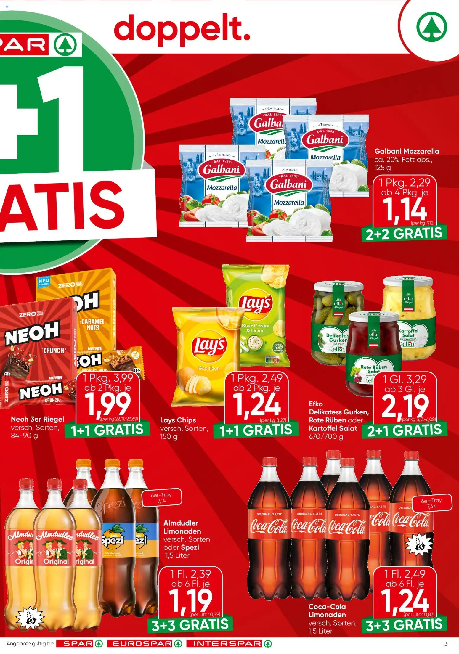 Spar Flugblatt - Tirol gültig ab 28.05.2026 | Seite: 3 | Produkte: Chips, Gurken, Salat