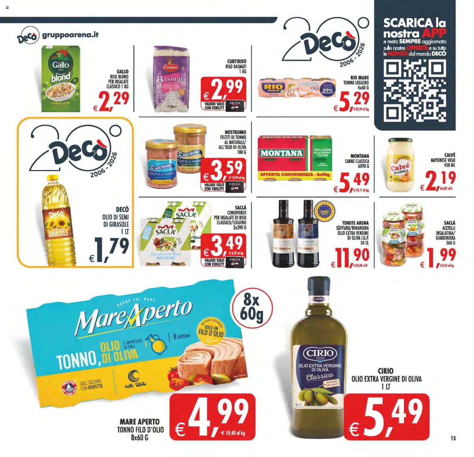 Volantino Decò del 31/07/2026 | Pagina: 17 | Prodotti: Riso Basmati, Sale, Olio extra vergine, Vaso