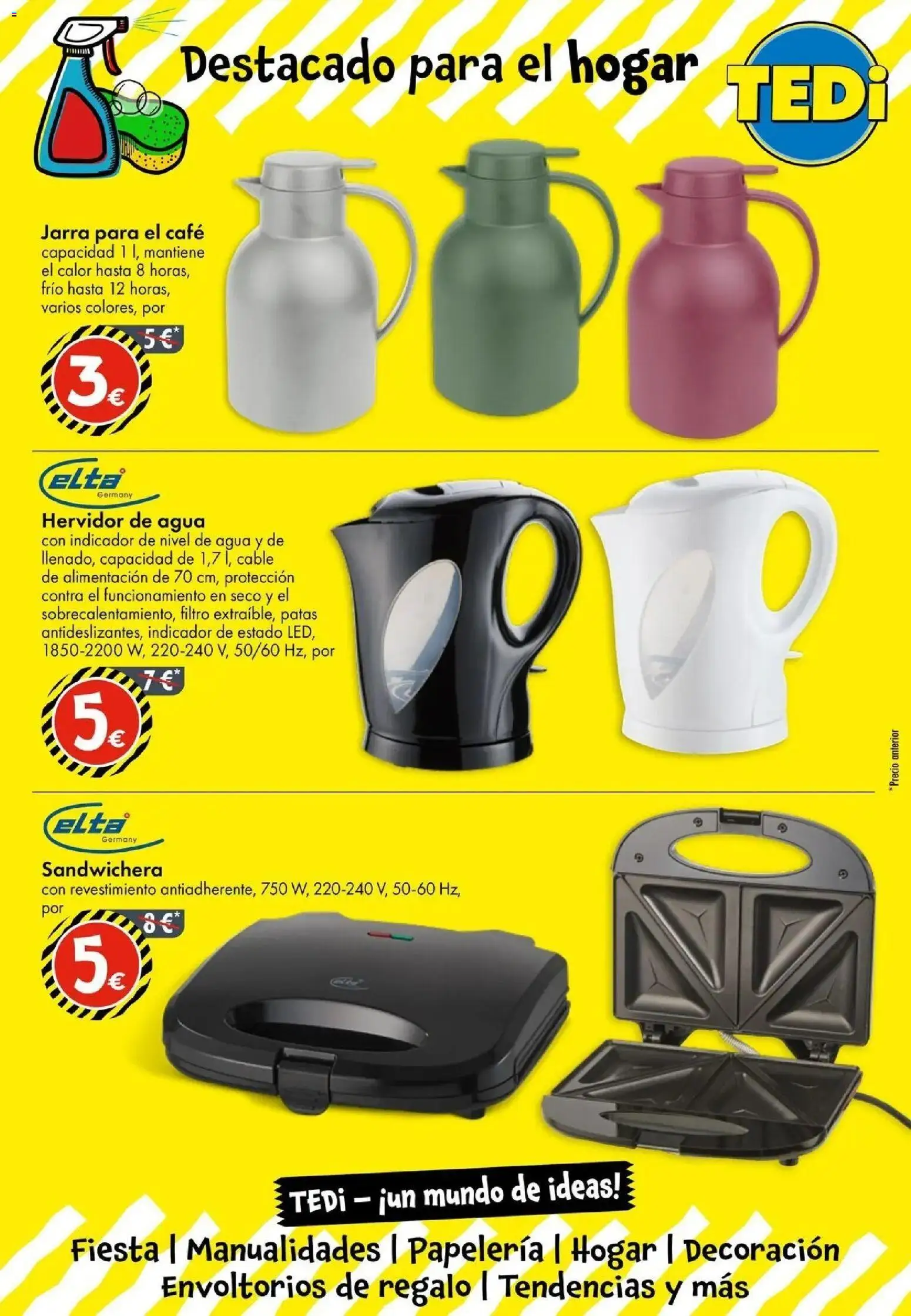 TEDi folleto │ válido desde el 18.06.2026 | Página: 15 | Productos: Café, Cable, Sandwichera