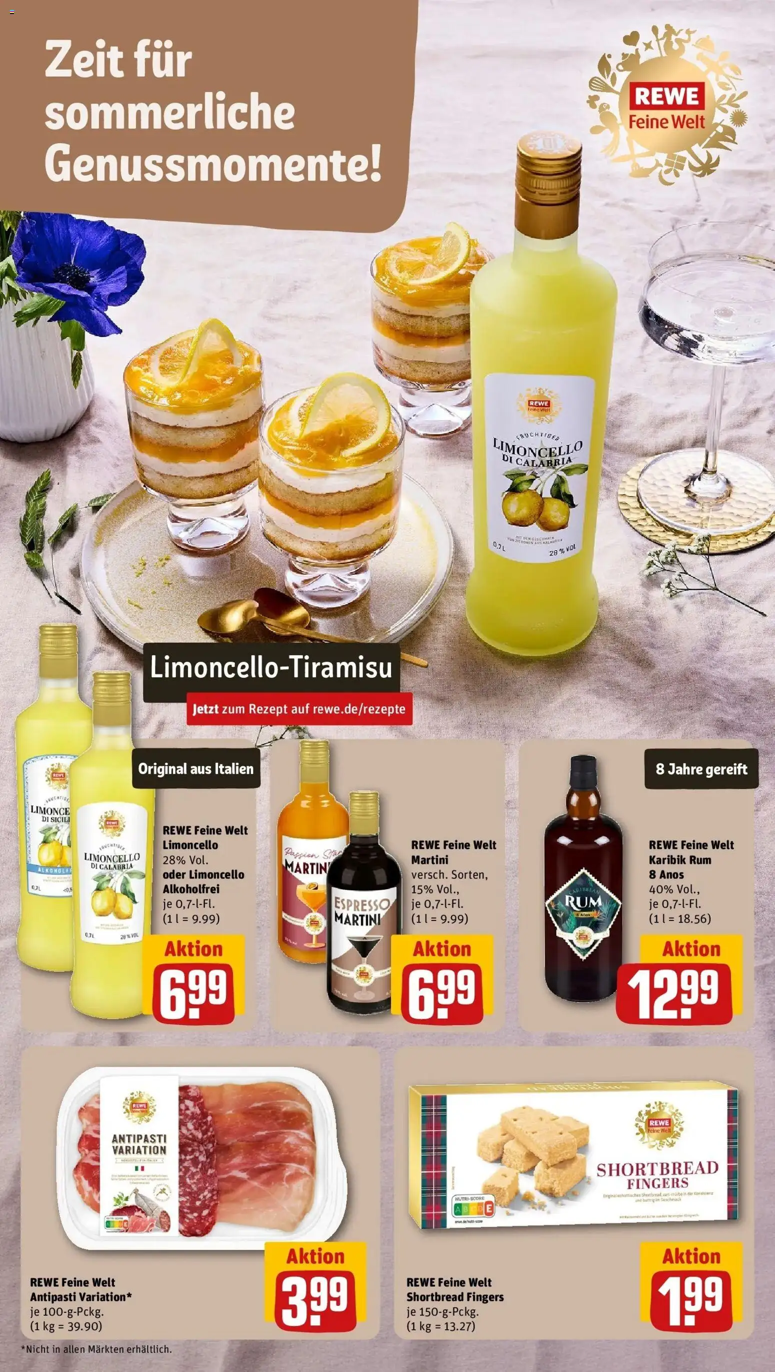 REWE Prospekt ab 24.08.2026 zum Blättern » Angebote | Seite: 15 | Produkte: Martini, Rum, Limoncello, Zitronen