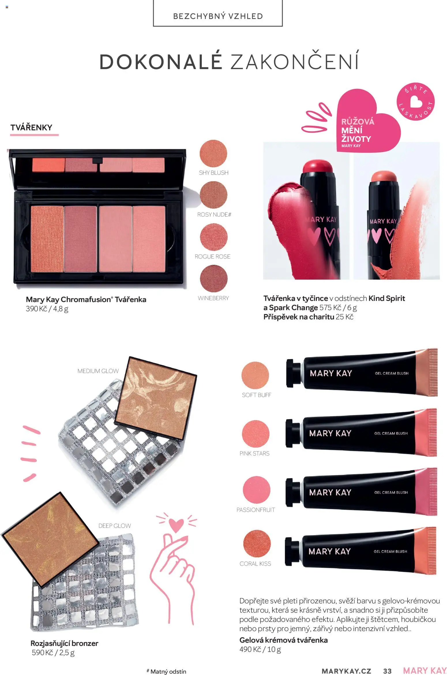 Mary Kay kniha o kráse od 01.07.2026 | Strana: 33 | Produkty: Bronzer, Tvářenka