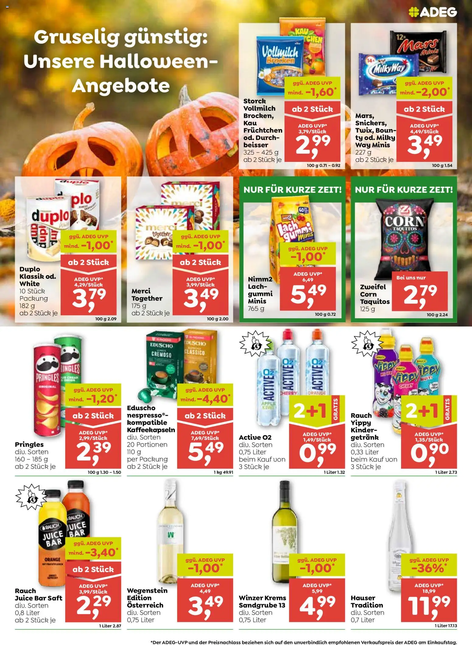 ADEG Flugblatt gültig ab 22.10.2026 | Seite: 5 | Produkte: Vollmilch, Saft