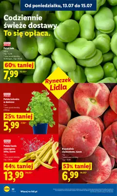 Pogląd oferty "Polski bób, Polski bób" - ważna od 13.07.2026 | Strona: 44 | Produkty: Bób, Brzoskwinie