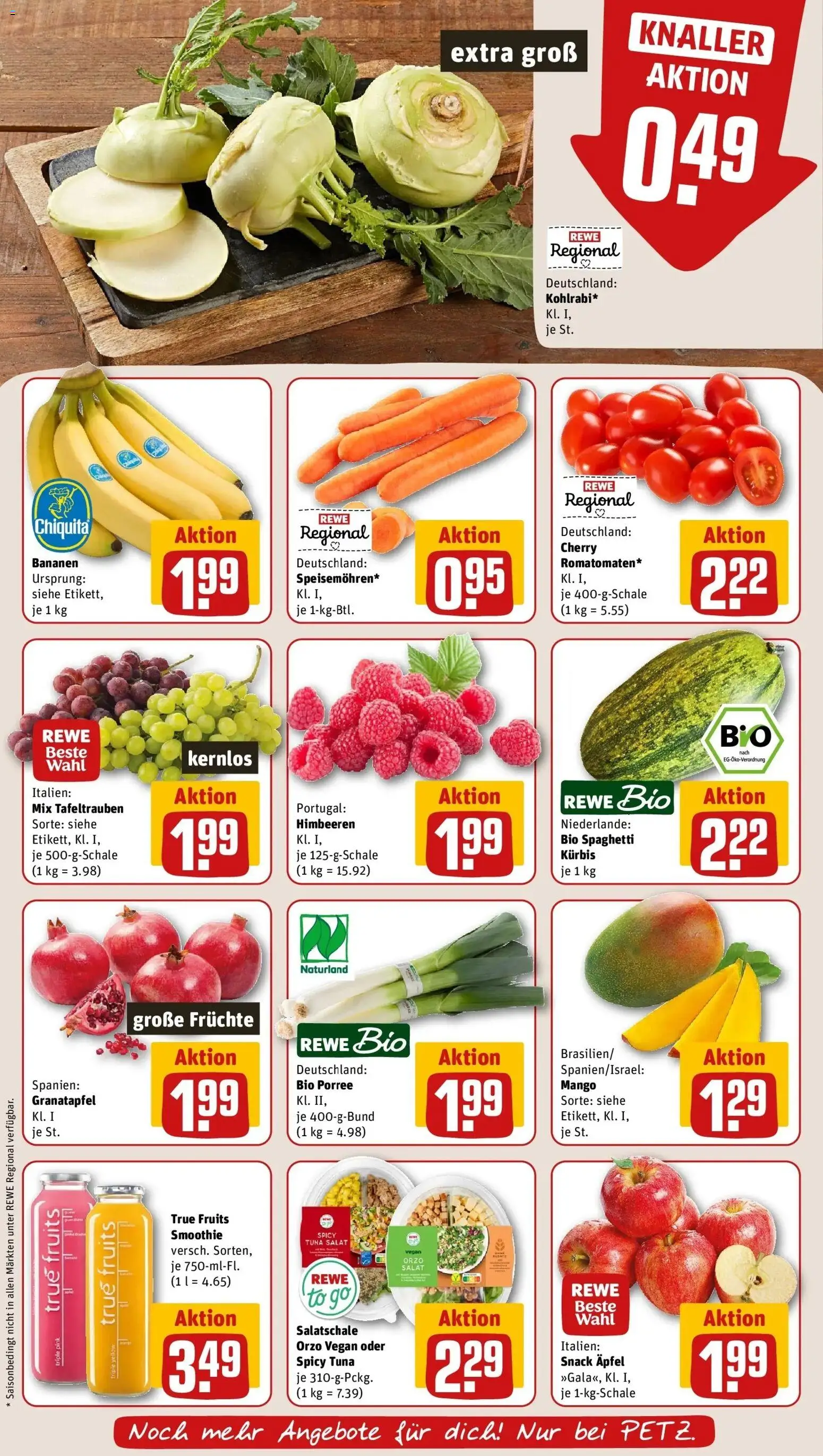 REWE Prospekt ab 14.09.2026 zum Blättern » Angebote | Seite: 6 | Produkte: Äpfel, Bananen, Mango, Kürbis