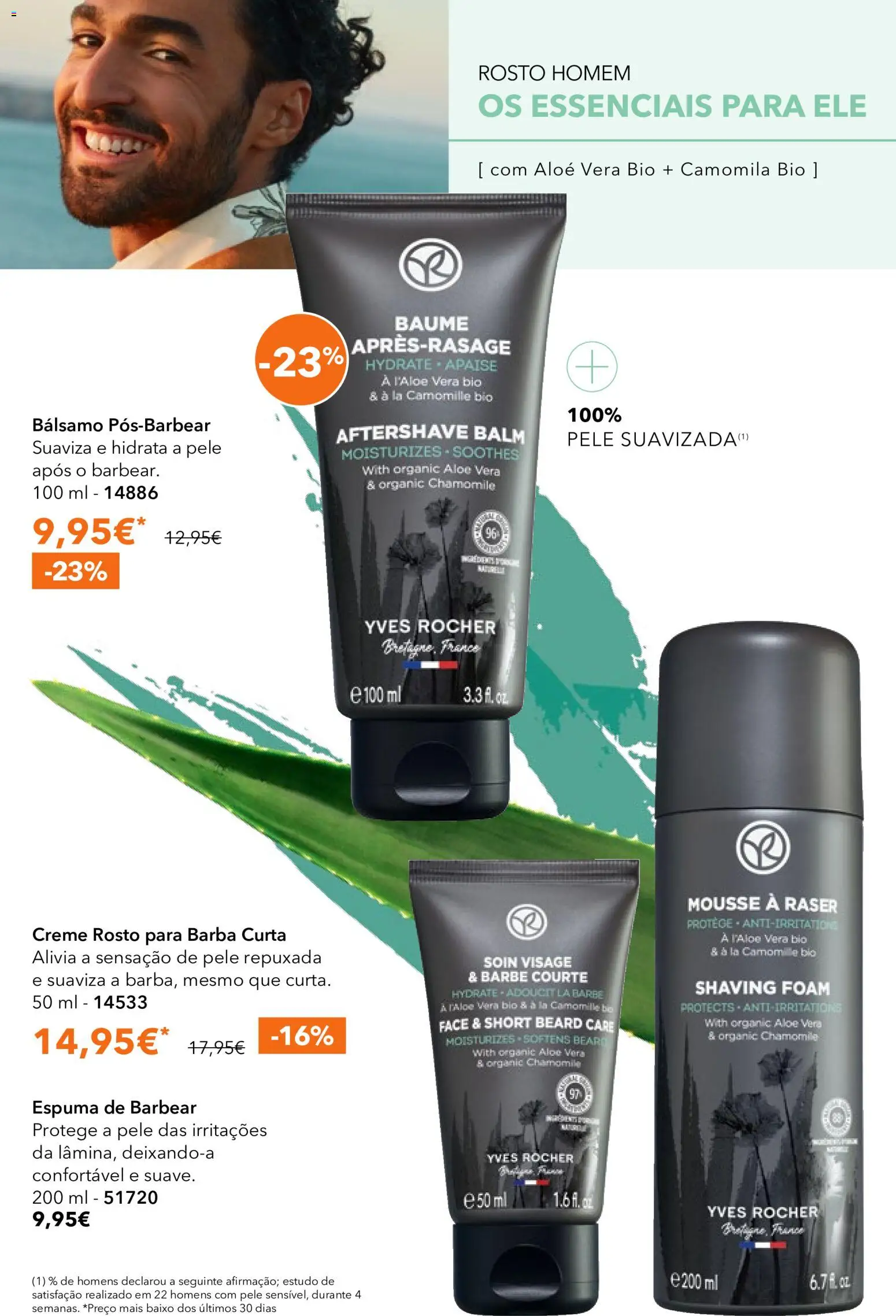 Yves Rocher catálogo 8 │ válido de 03.06.2026 | Página: 52 | Produtos: Aftershave, Espuma de barbear, Creme